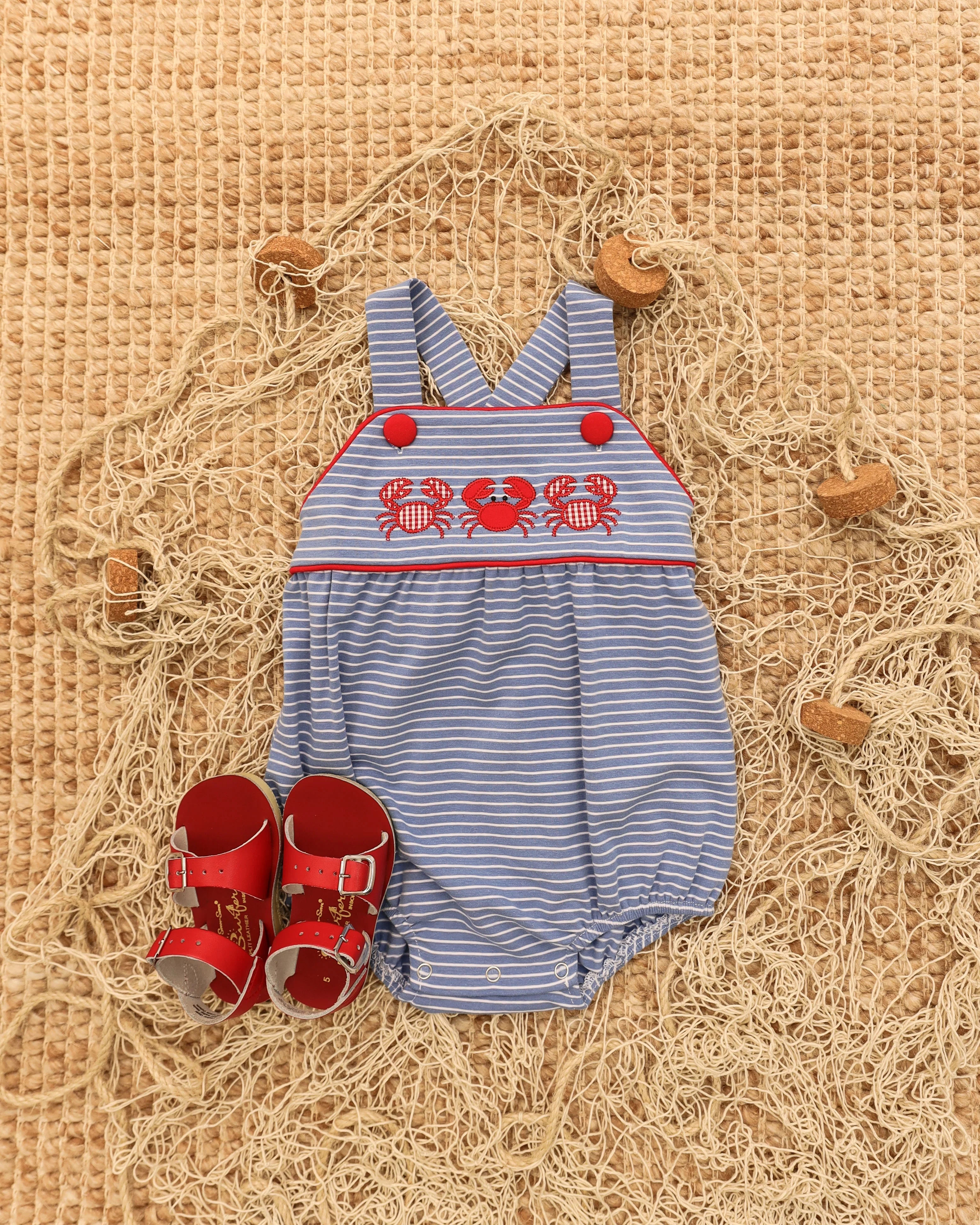 Jellybean Boy Coastal Crabs Sunsuit - Image 4