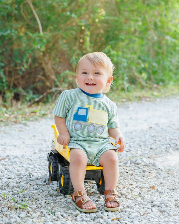 Jellybean Boy Dump Truck Romper - Image 6