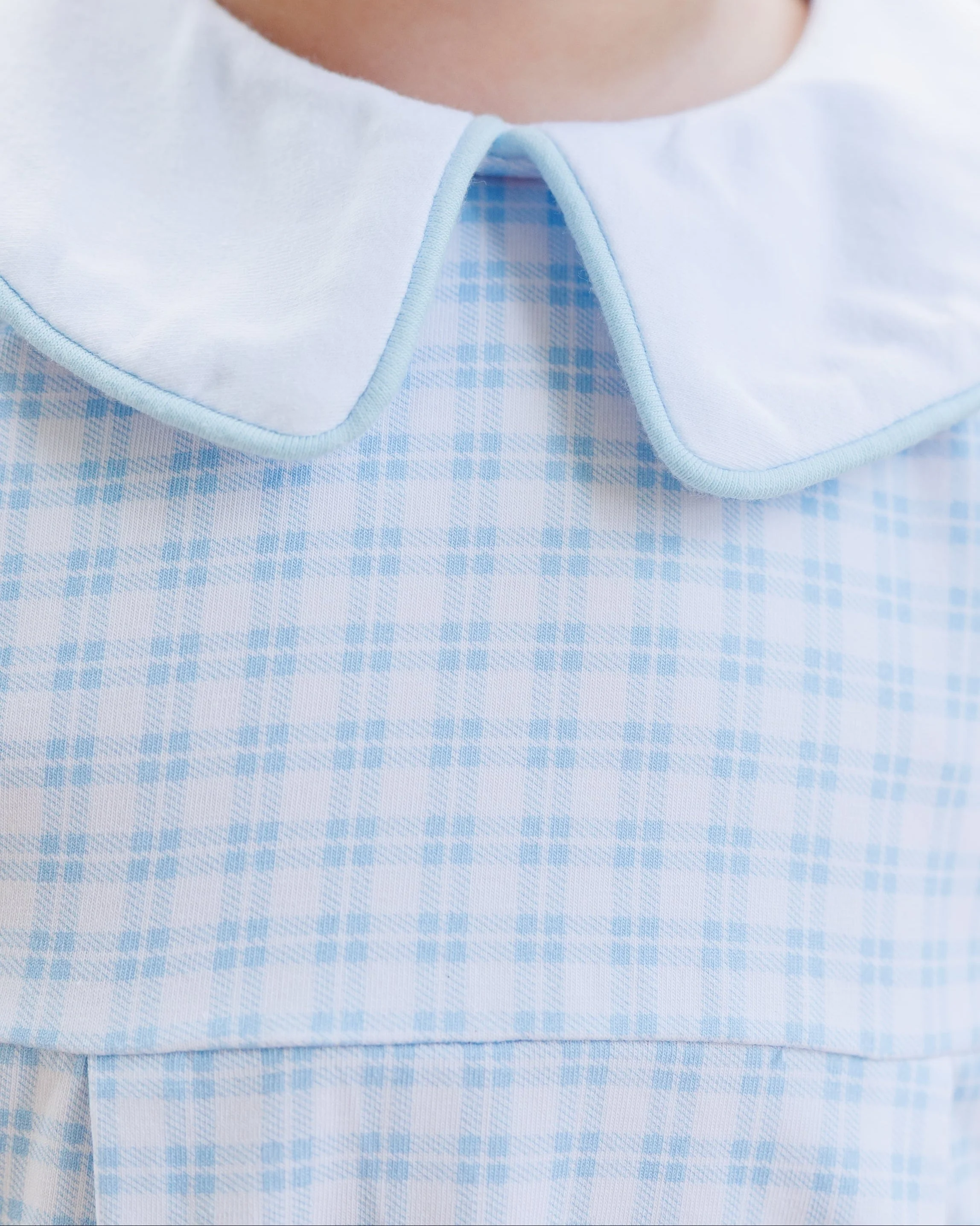 Jellybean Boy Powder Blue Plaid Bubble - Image 3