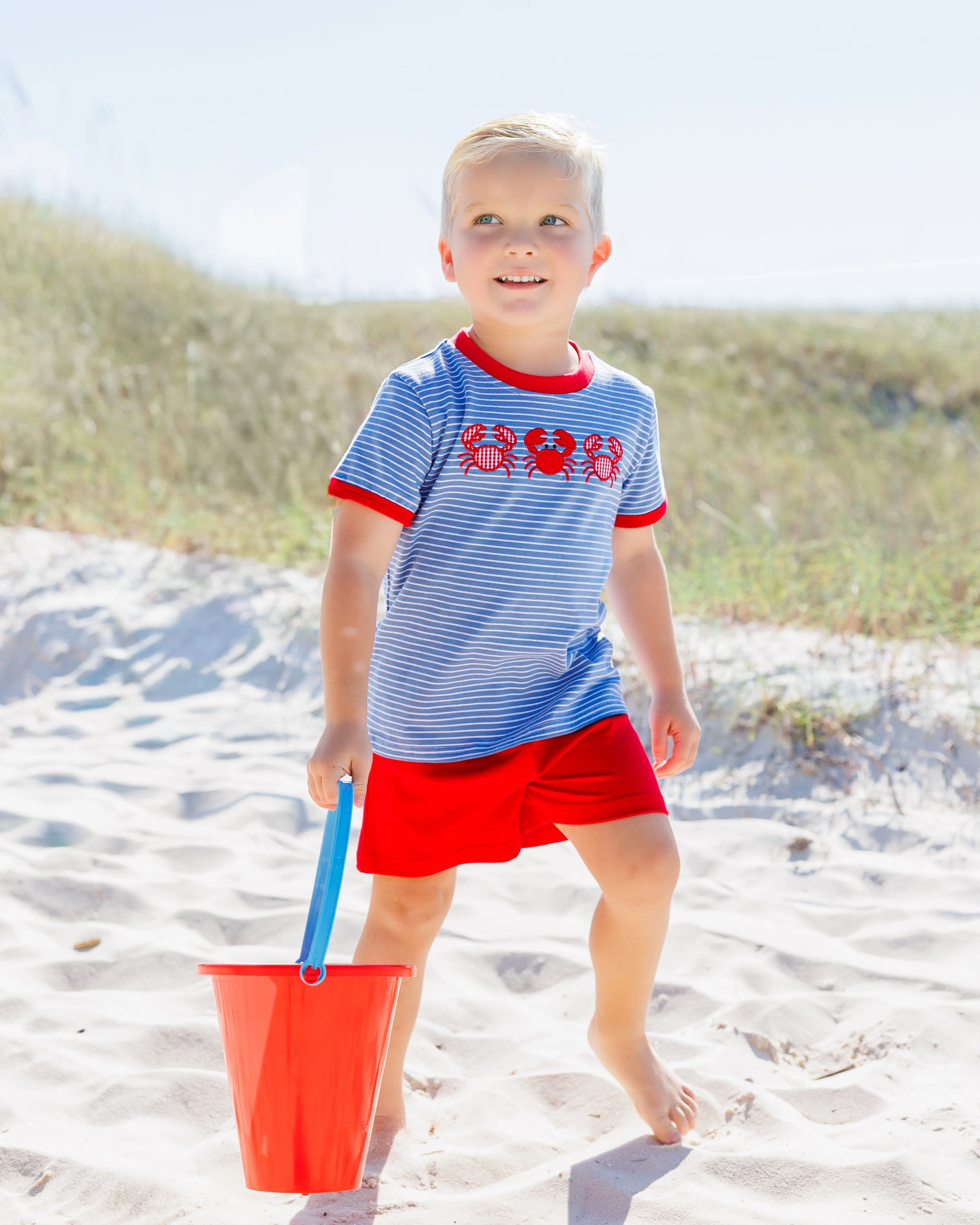 Jellybean Boy's Coastal Crab Short Set - Image 2