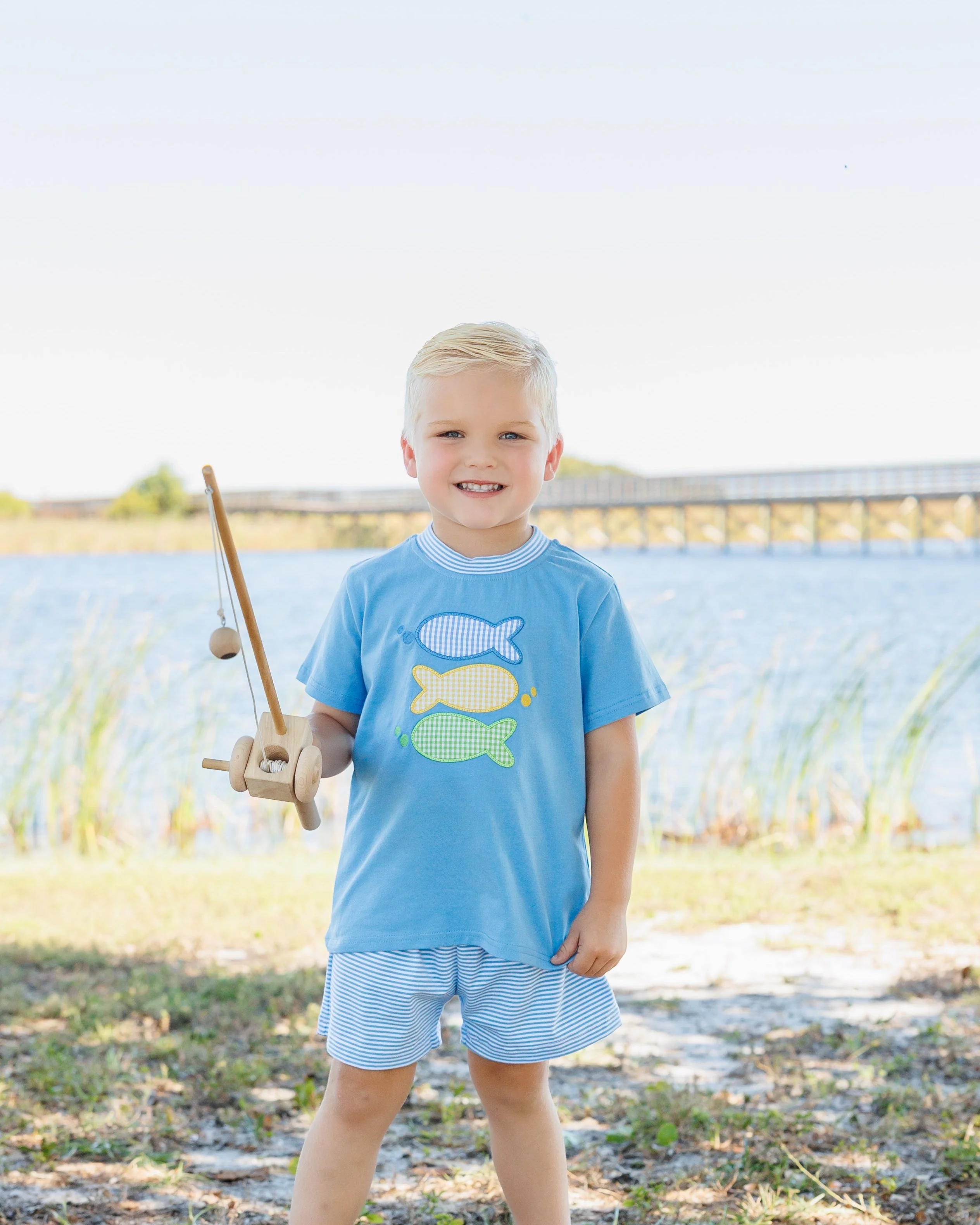 Jellybean Boy's One Fish Two Fish Short Set - Image 2