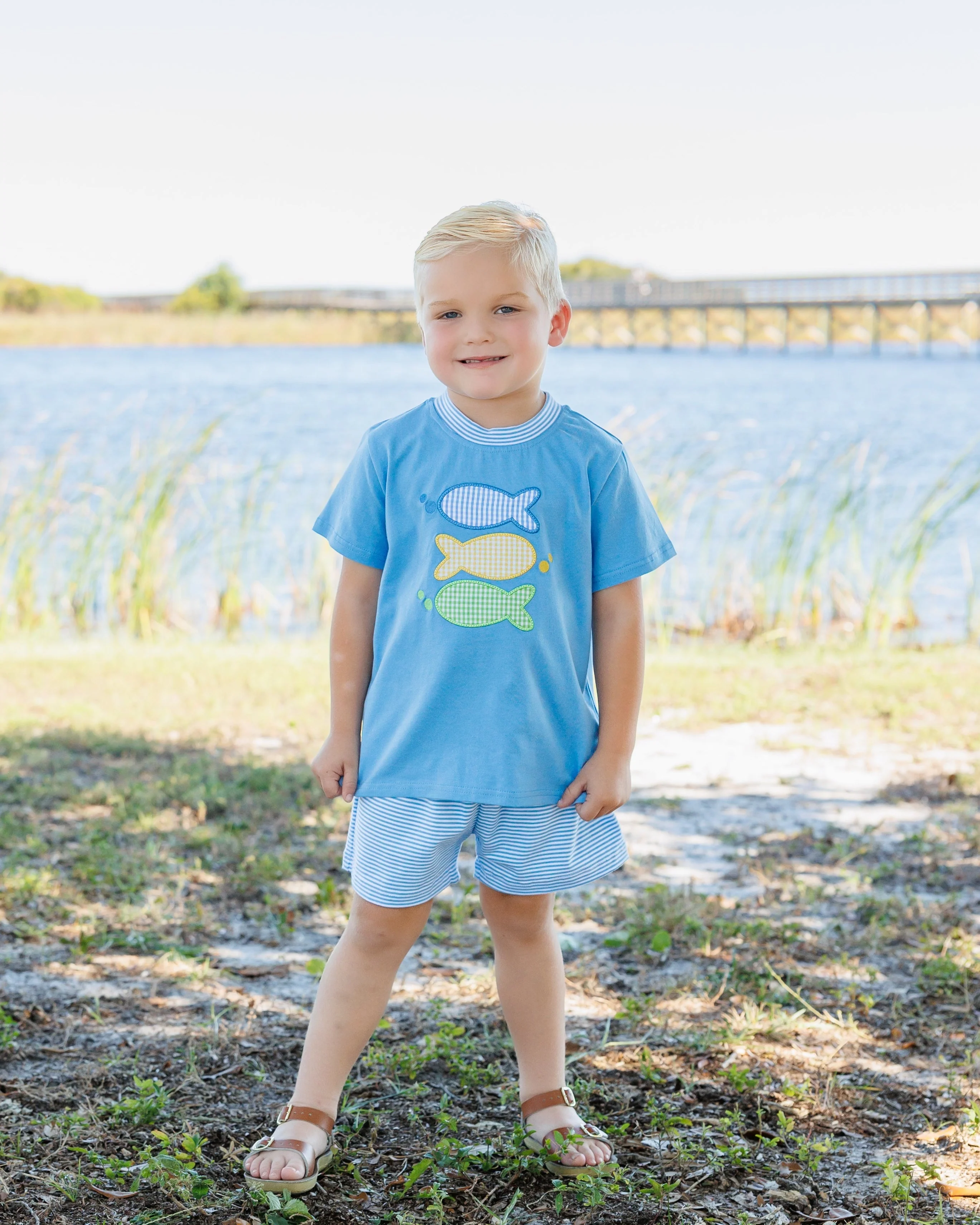 Jellybean Boy's One Fish Two Fish Short Set - Image 8