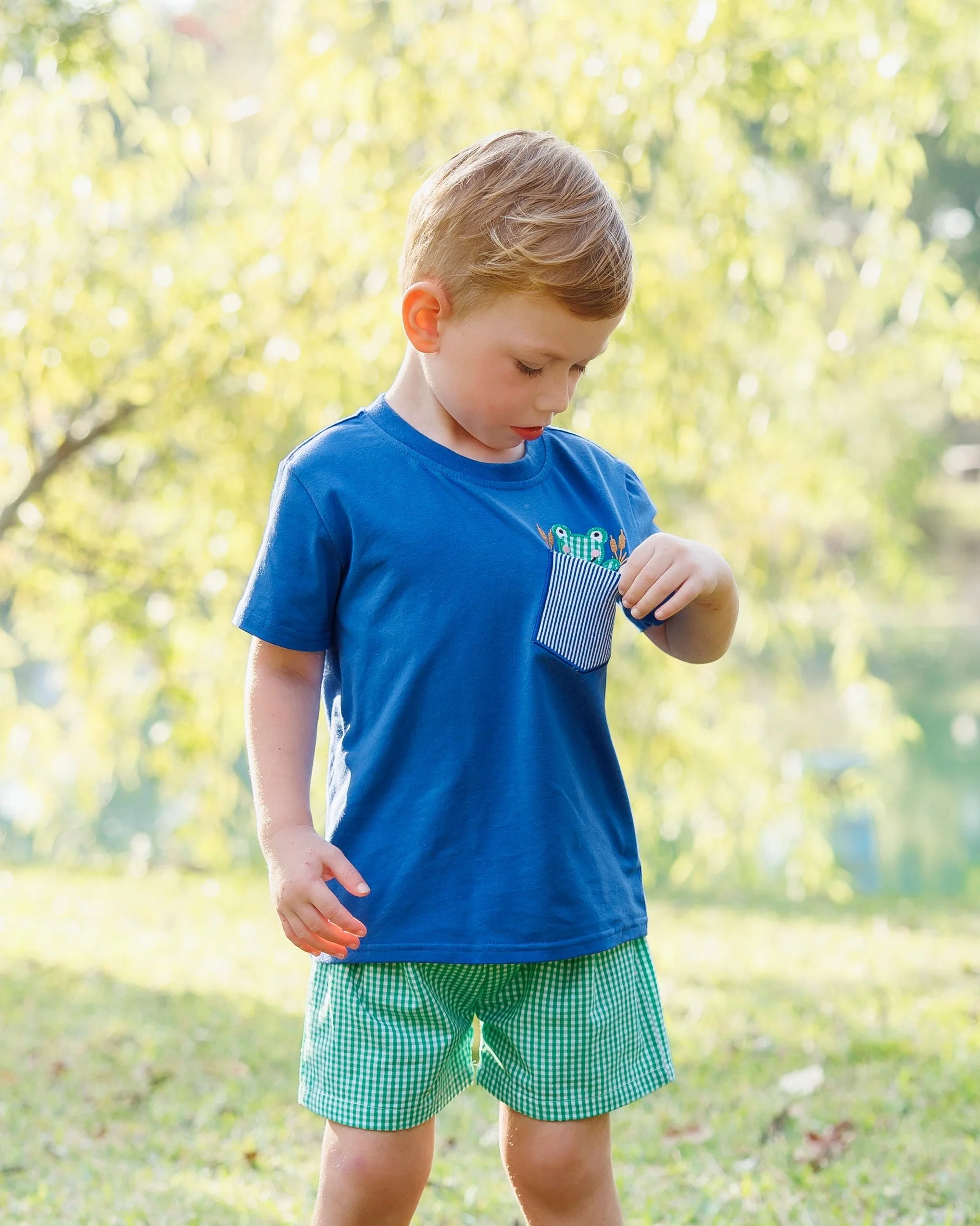 Jellybean Boy's Pond Pal Short Set - Image 2