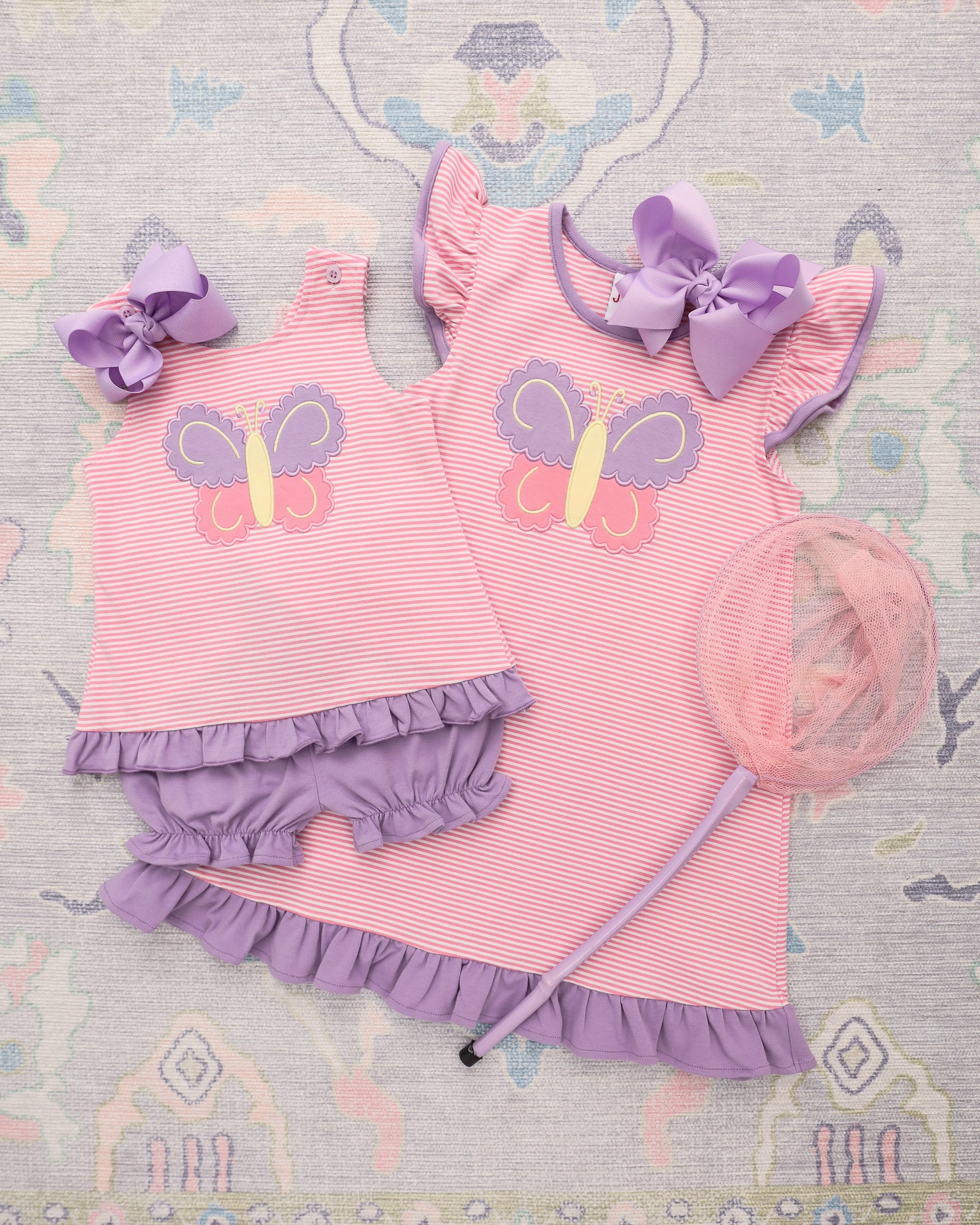 Jellybean Butterfly Kisses Flutter Dress - Image 4