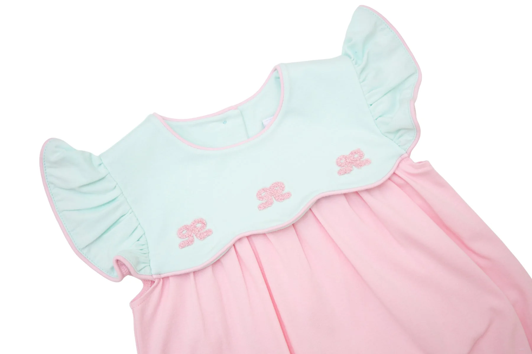 Jellybean Girl French Knot Bow Scallop Bubble - Image 7