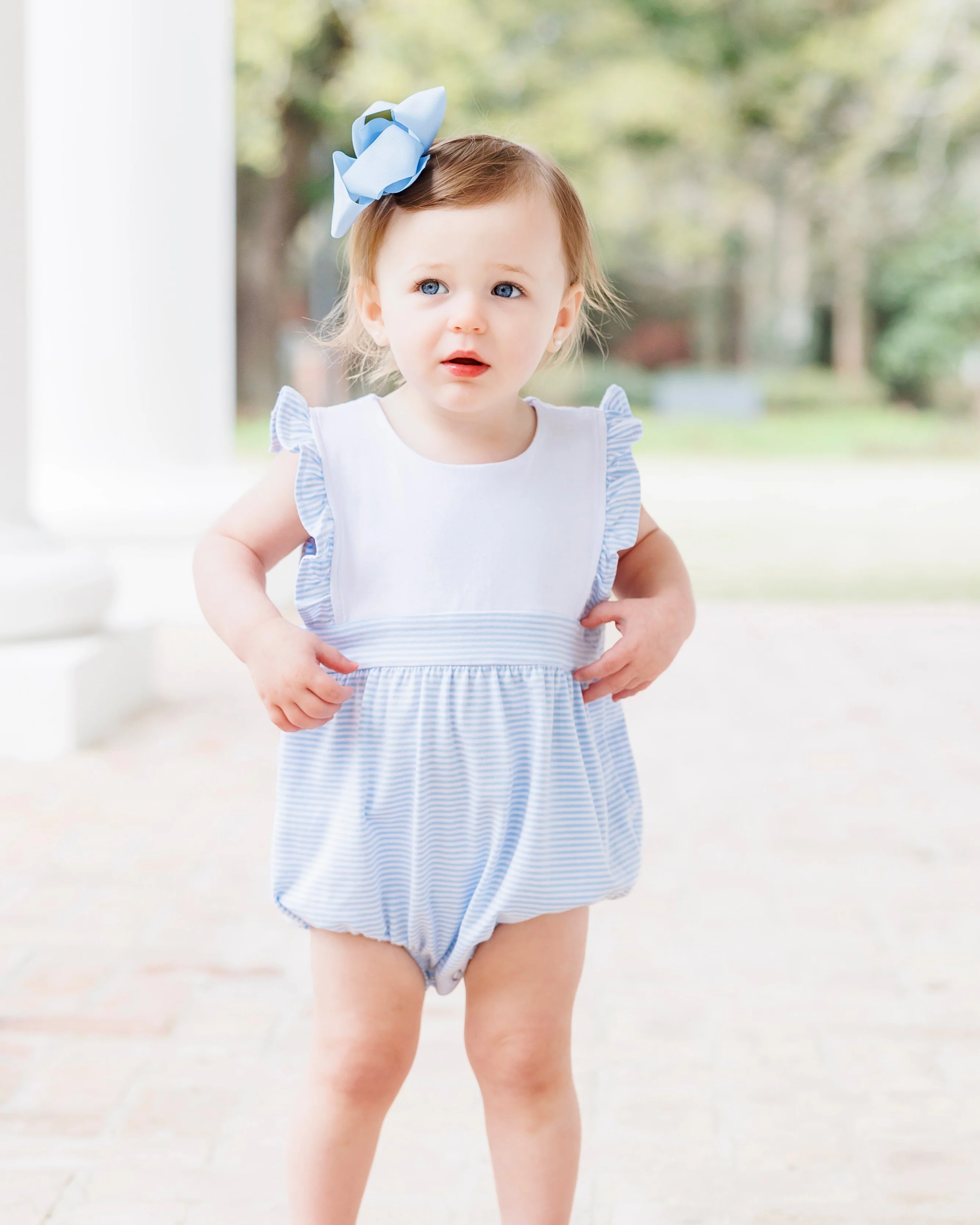 Jellybean Girl Sophia Bubble- Light Blue Stripe - Image 2