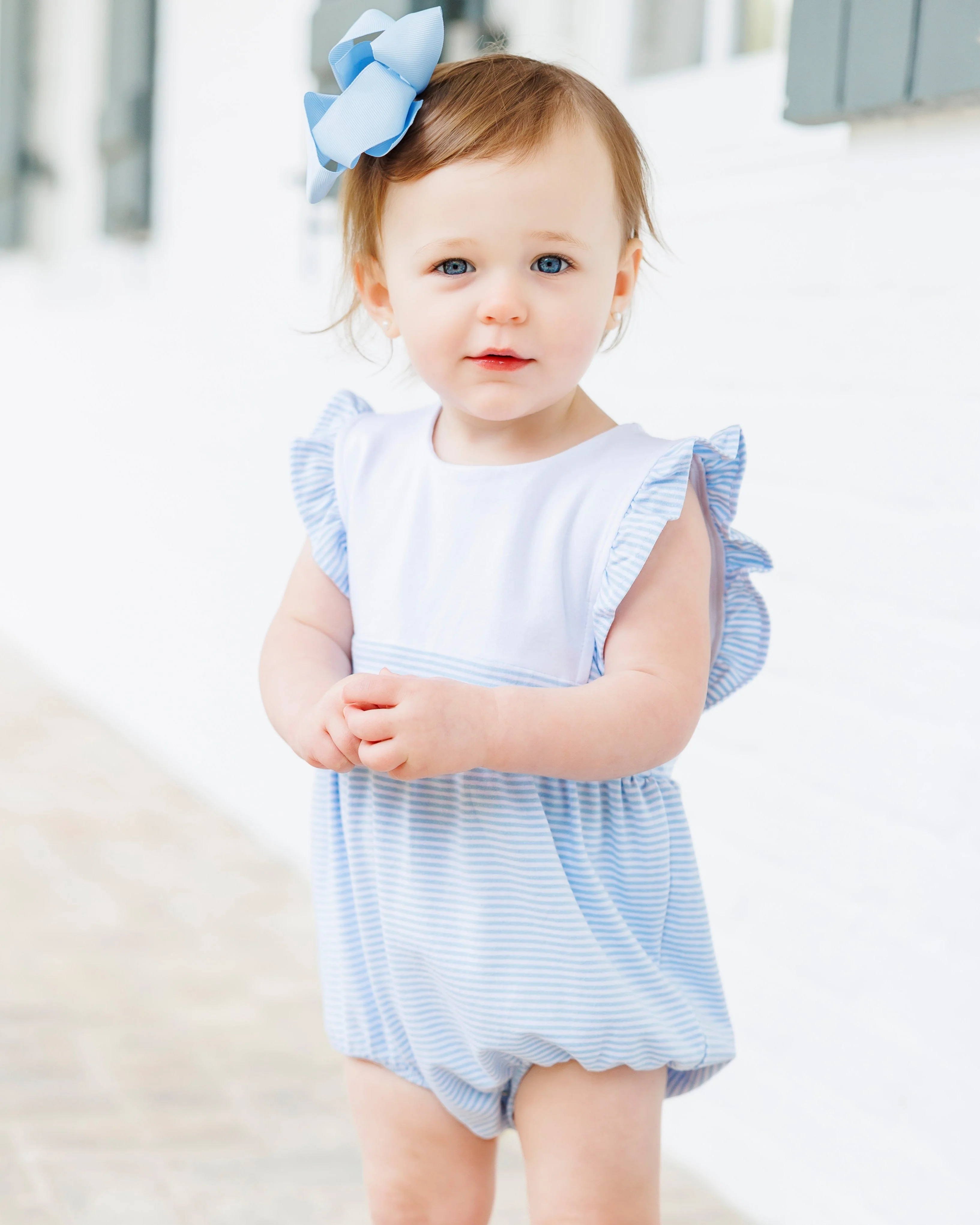 Jellybean Girl Sophia Bubble- Light Blue Stripe - Image 3