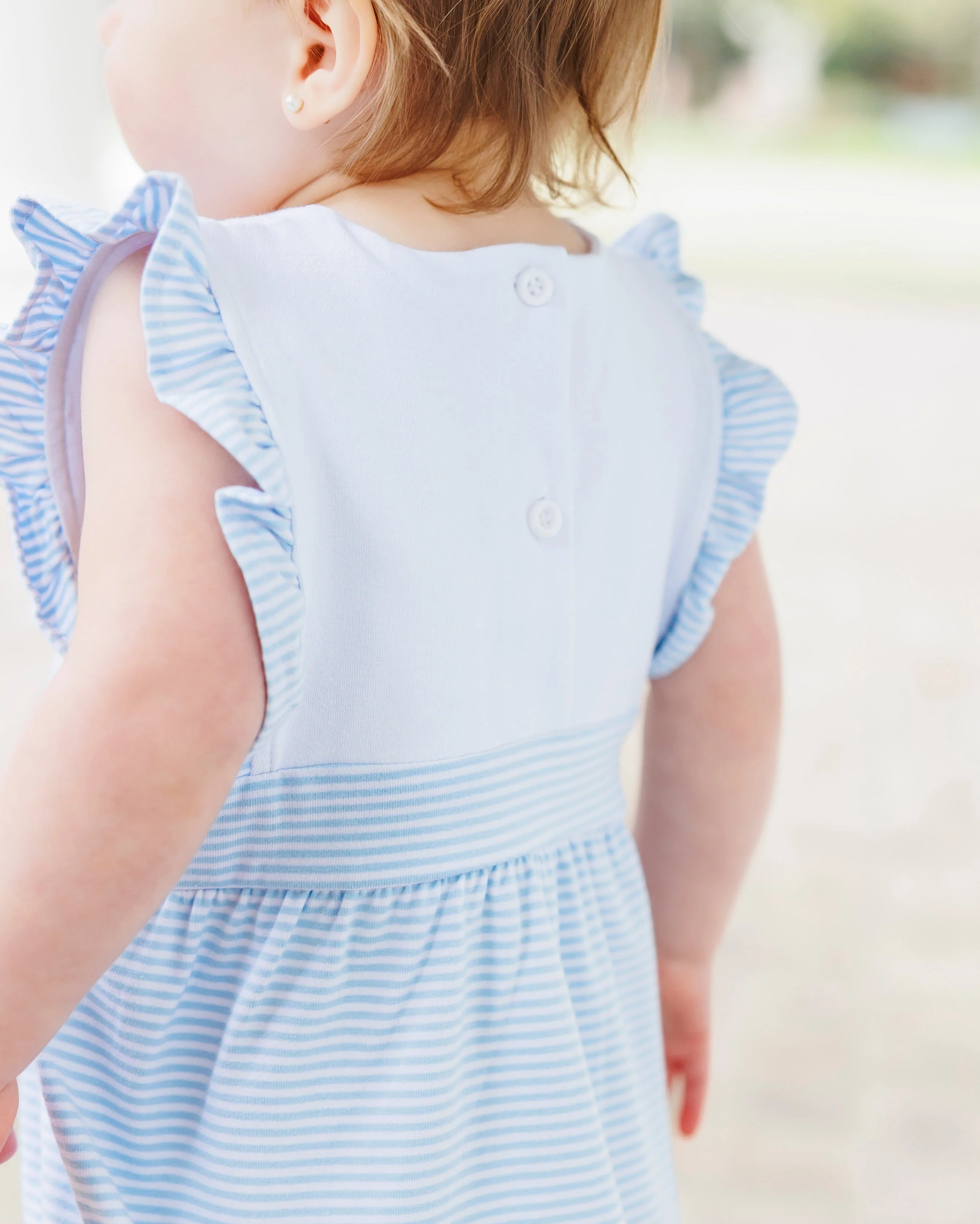 Jellybean Girl Sophia Bubble- Light Blue Stripe - Image 4