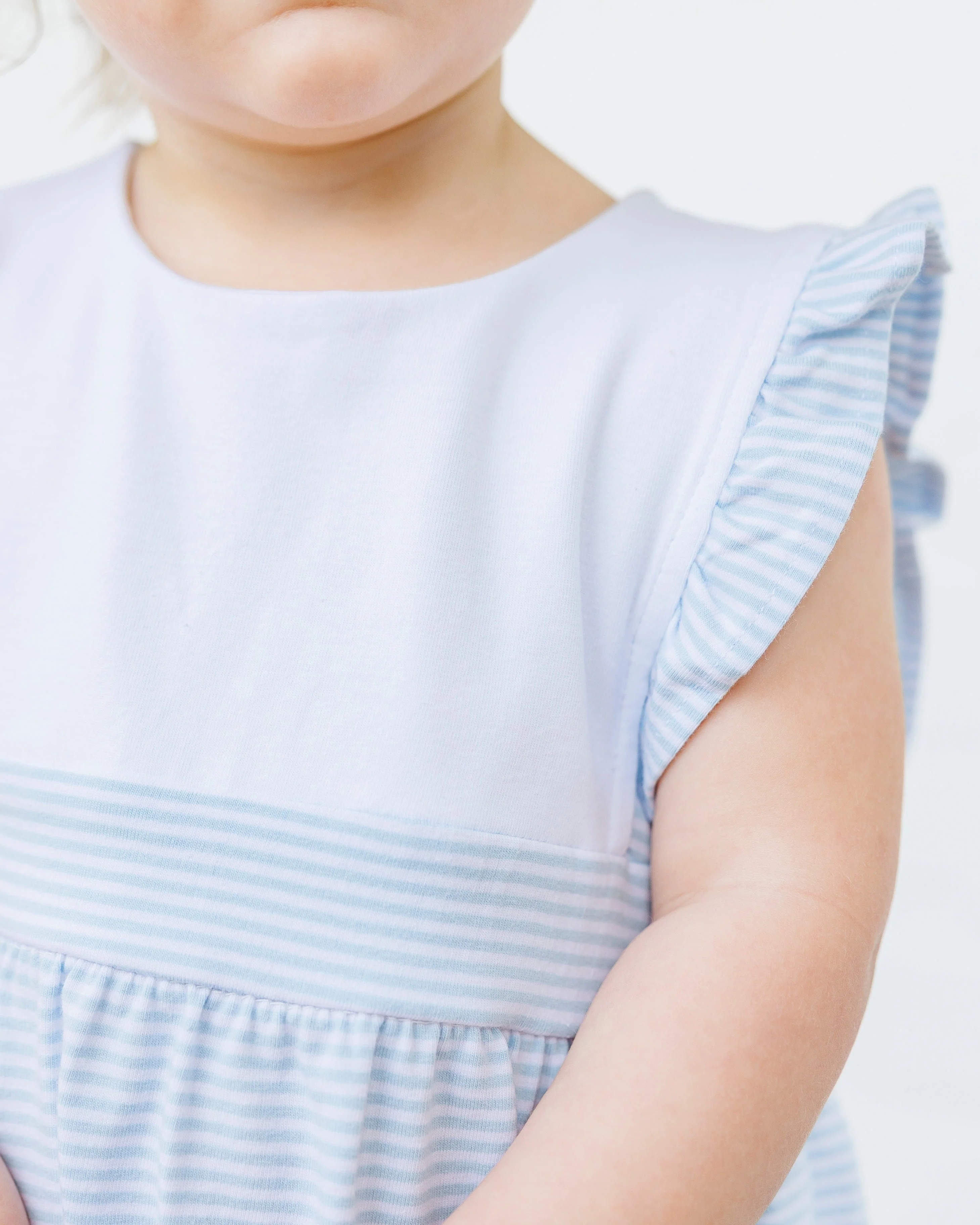 Jellybean Girl Sophia Bubble- Light Blue Stripe - Image 5