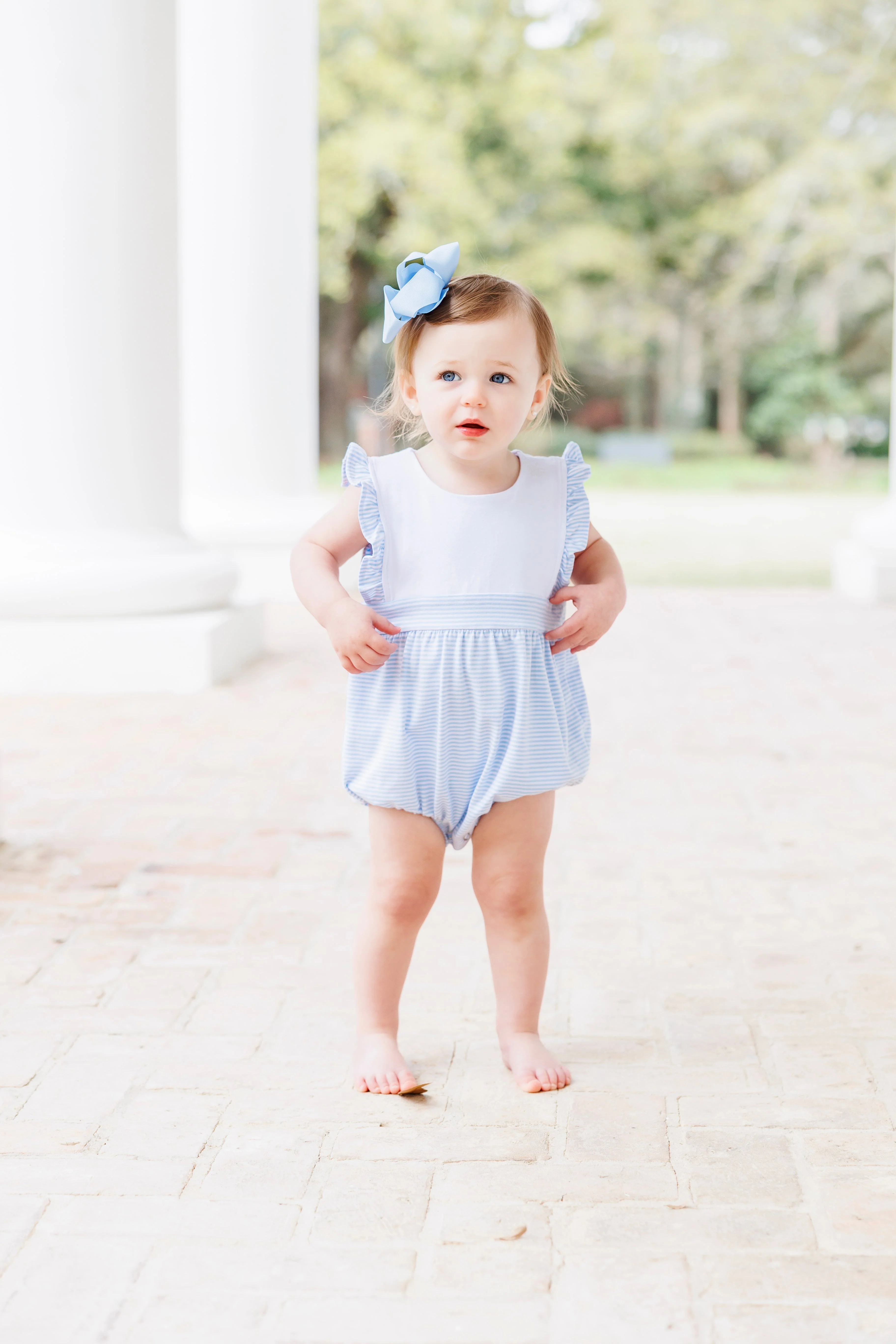 Jellybean Girl Sophia Bubble- Light Blue Stripe - Image 6