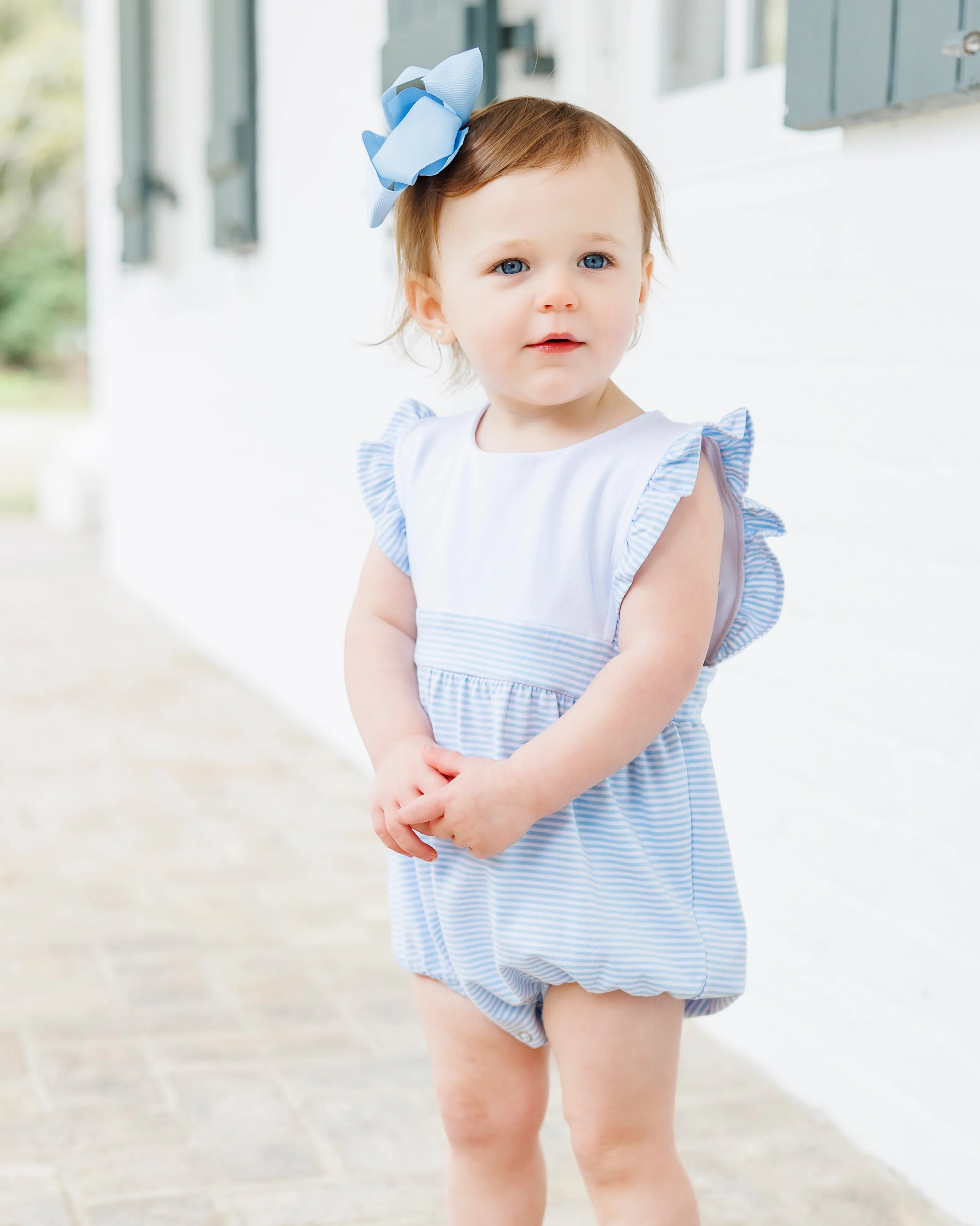Jellybean Girl Sophia Bubble- Light Blue Stripe - Image 7