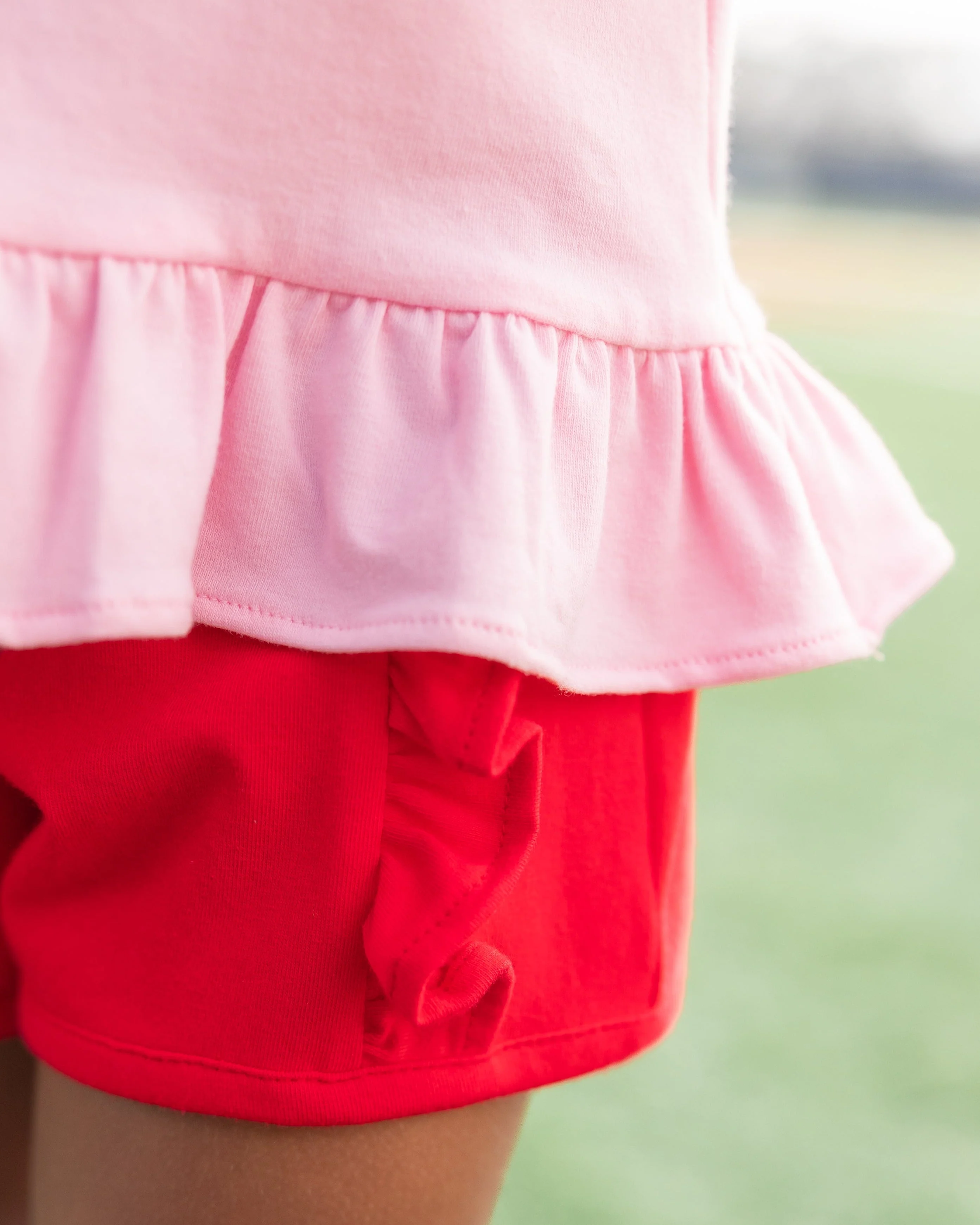 Jellybean Girls  Ball Park Bow Ruffle Shirt - Image 6