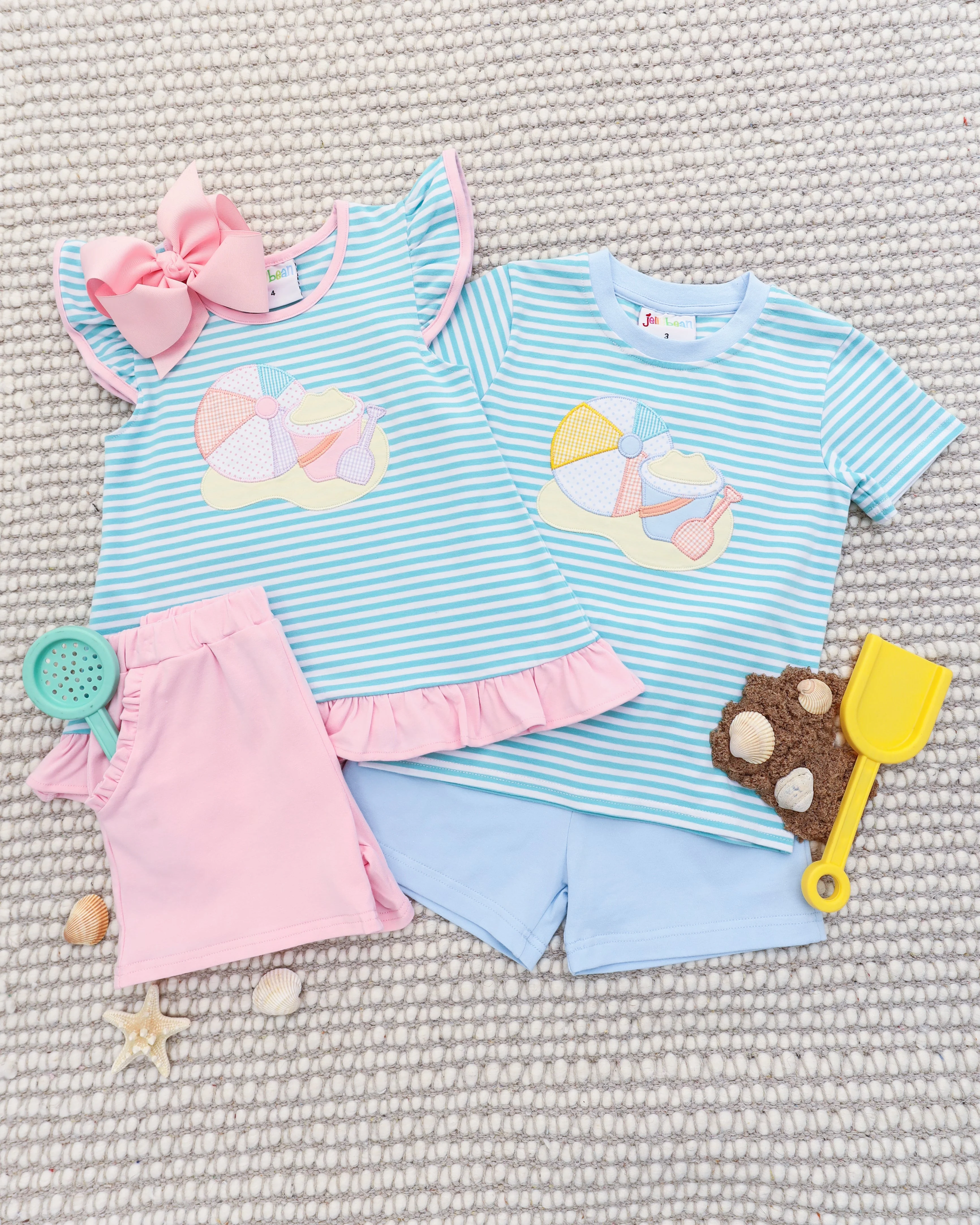 Jellybean Girl's Beach Days Ruffle Short Set - Image 4