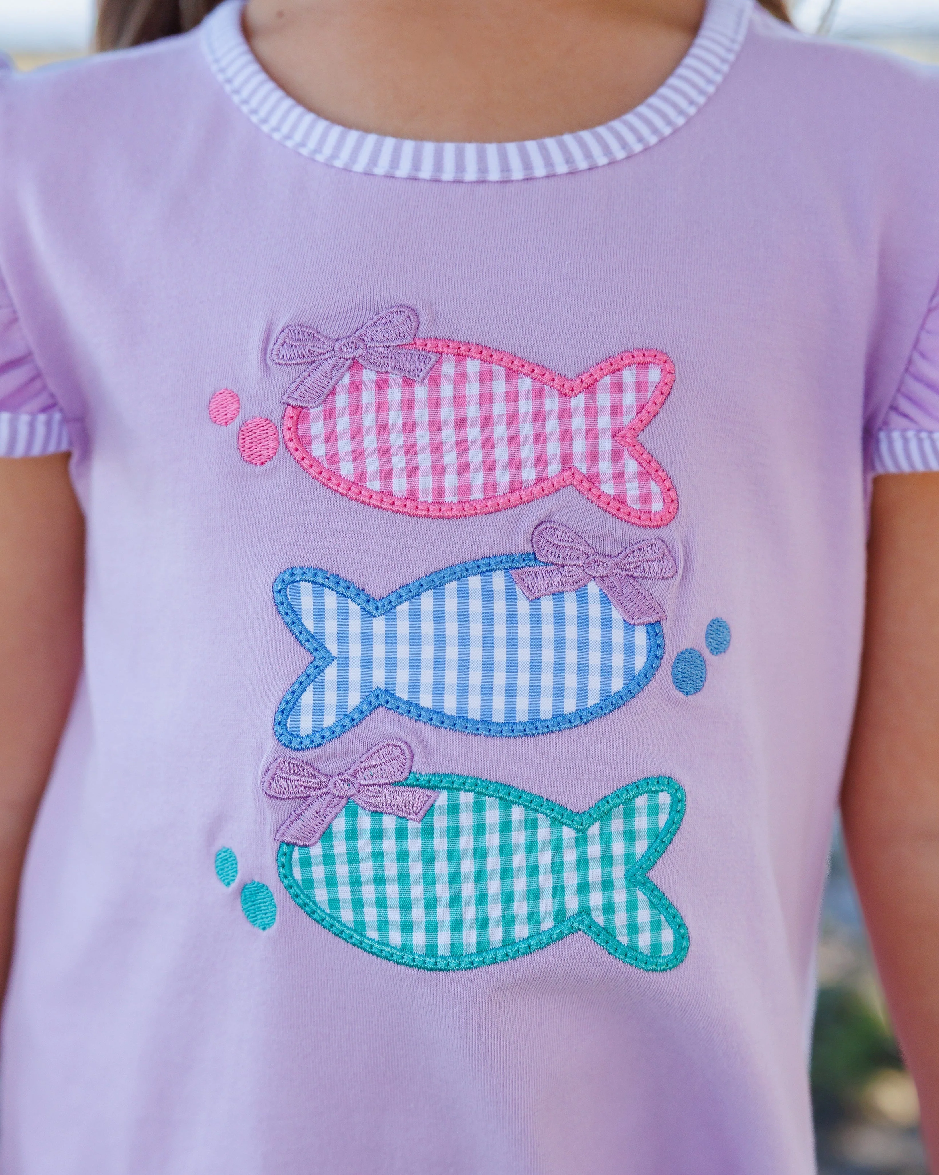 Jellybean Girl's One Fish Two Fish Scallop Short Set - Image 5