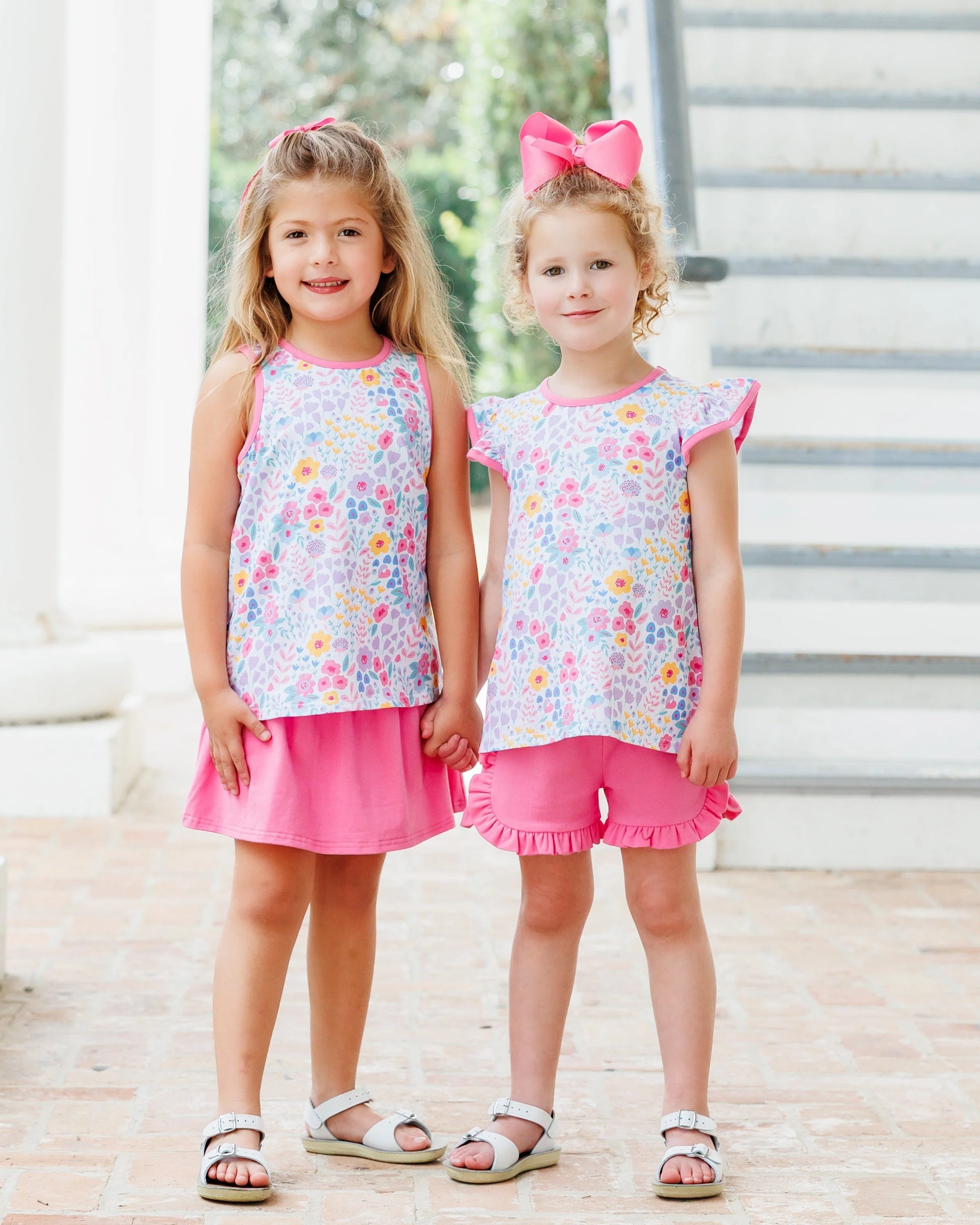 Jellybean Girl's Poppies and Petals Ruffle Short Set - Image 3