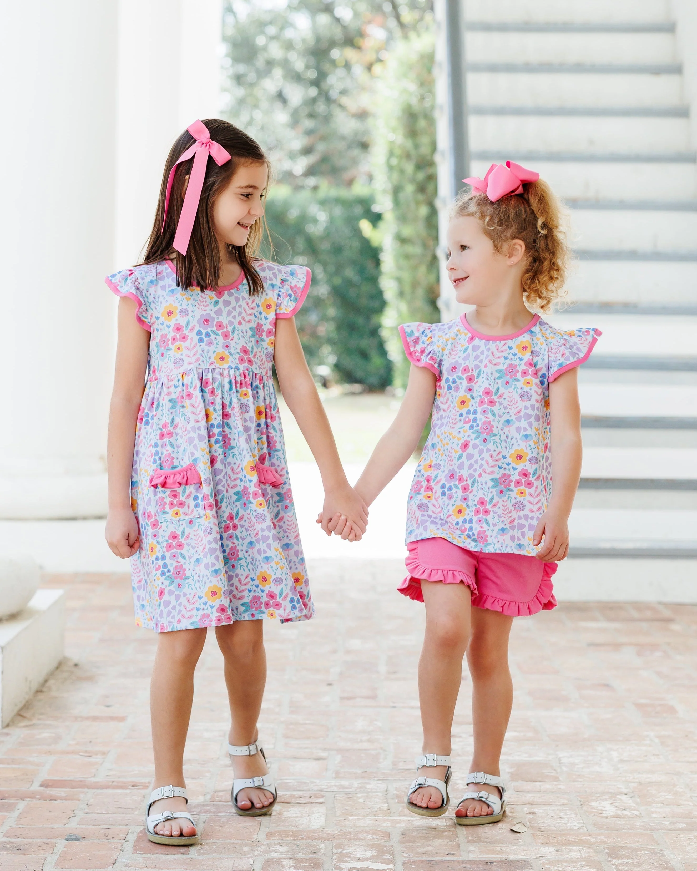 Jellybean Girl's Poppies and Petals Ruffle Short Set - Image 4