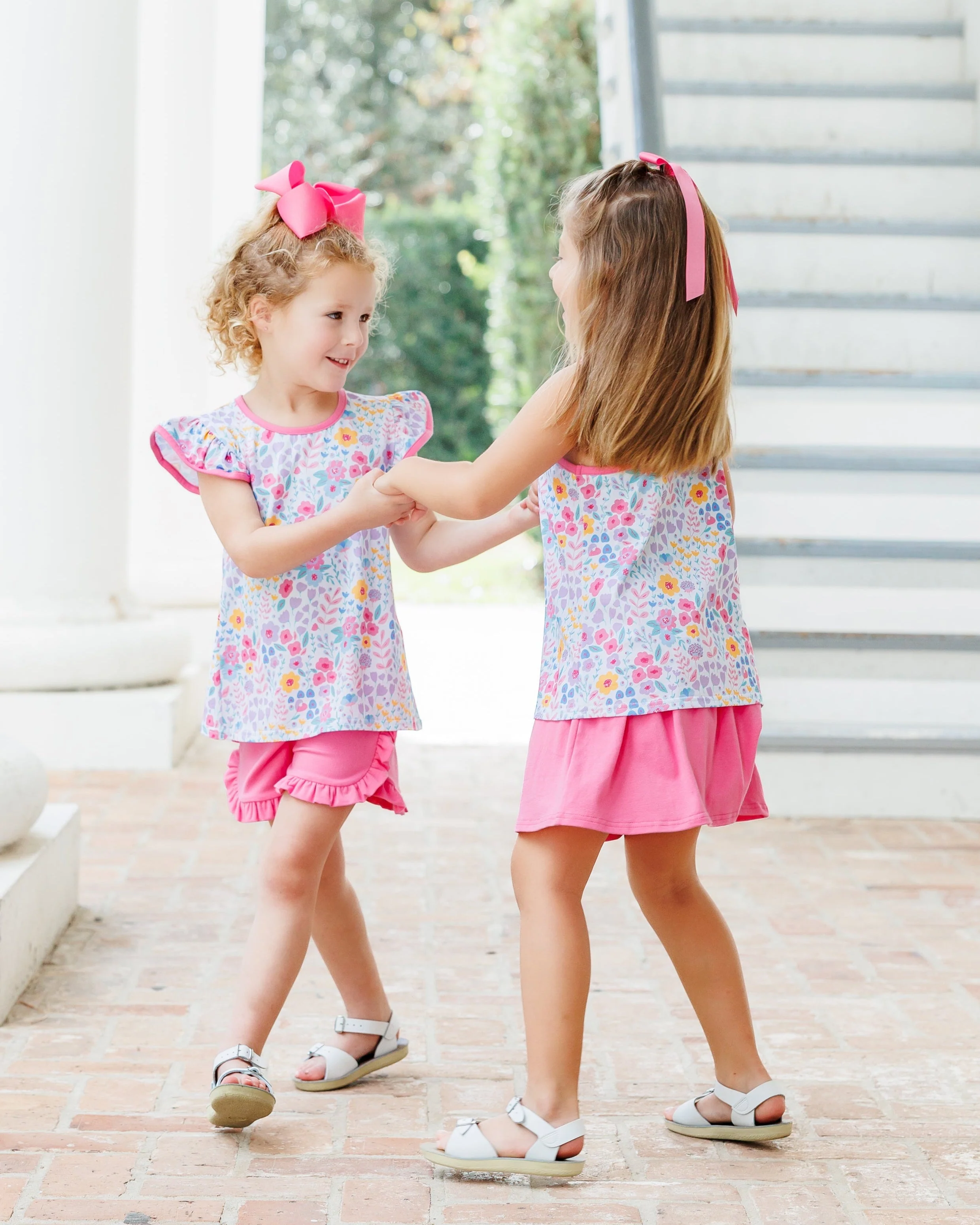 Jellybean Girl's Poppies and Petals Ruffle Short Set - Image 5