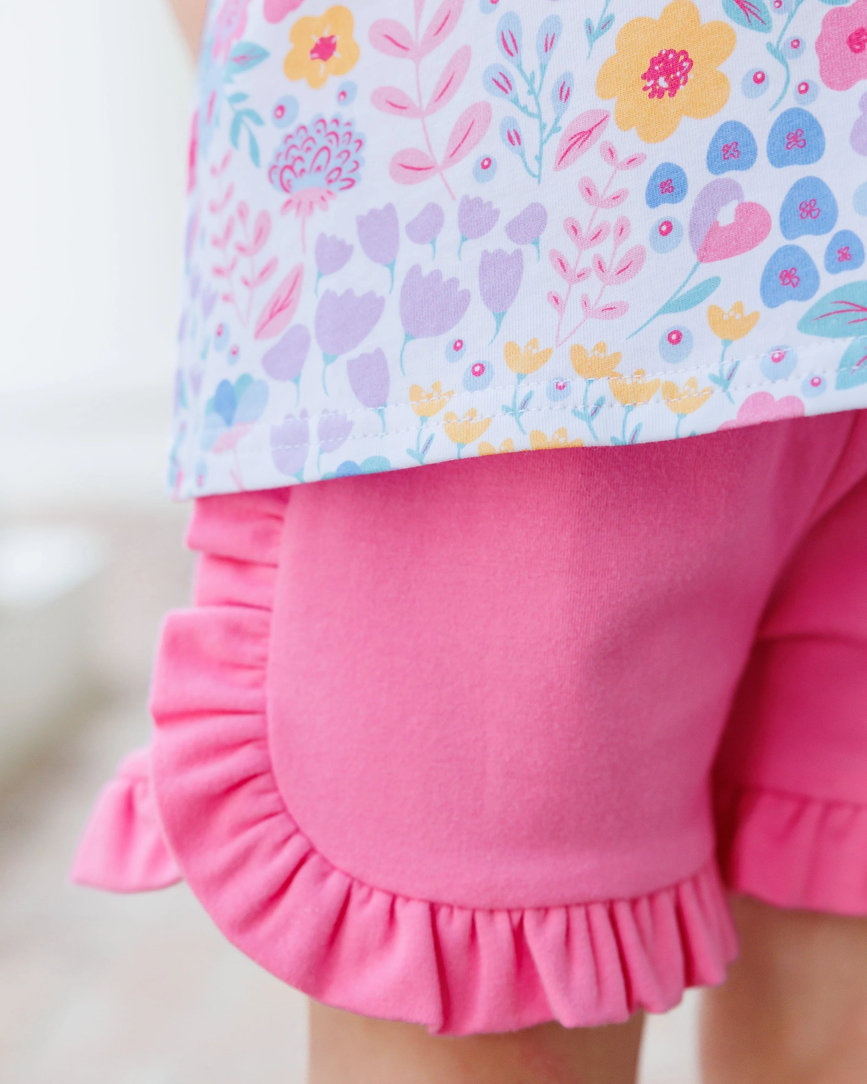 Jellybean Girl's Poppies and Petals Ruffle Short Set - Image 6