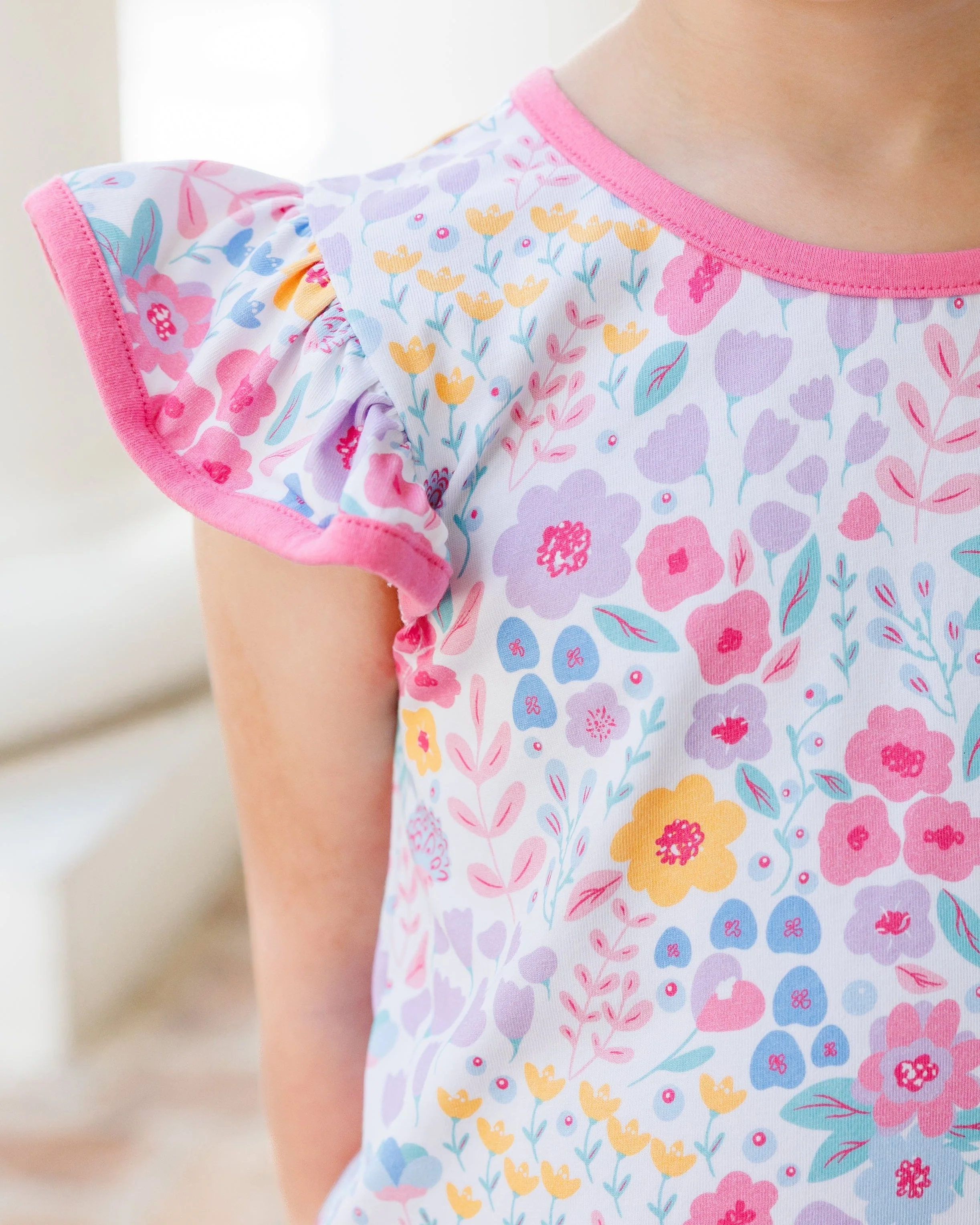 Jellybean Girl's Poppies and Petals Ruffle Short Set - Image 7