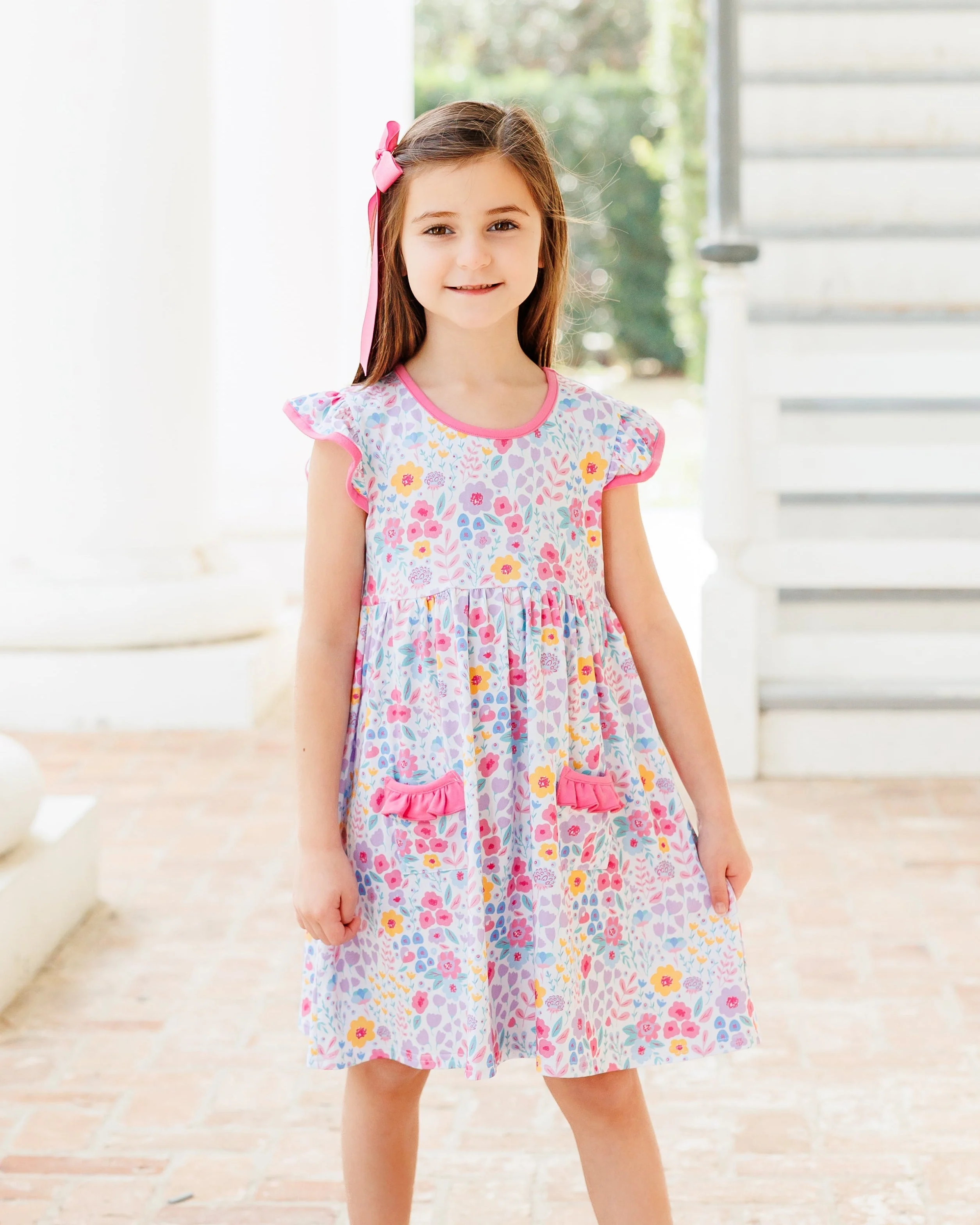 Jellybean Poppies and Petals Pocket Dres - Image 7