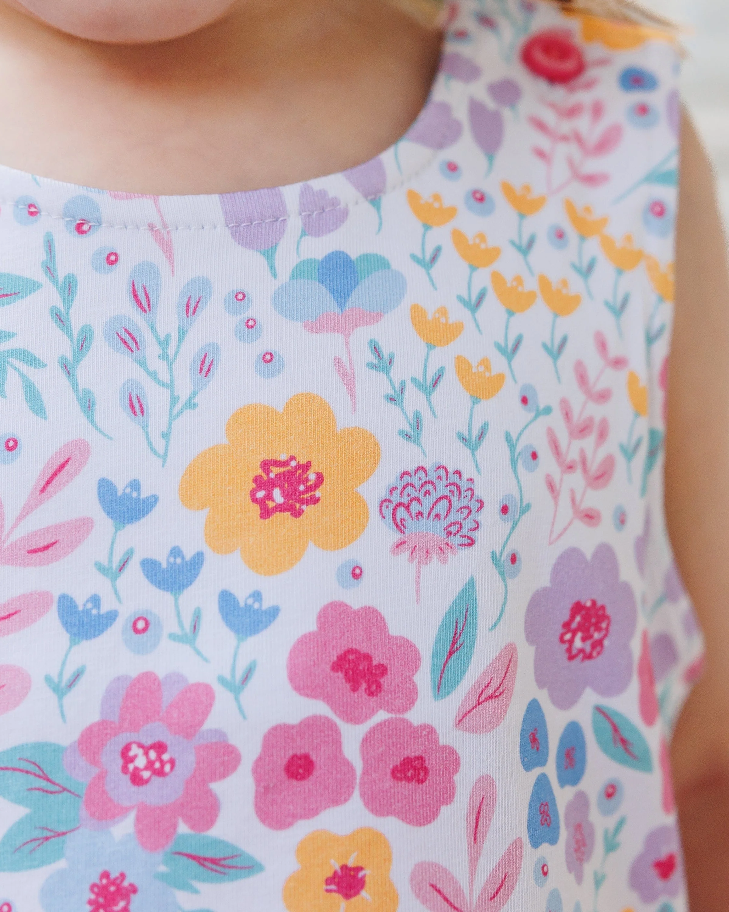 Jellybean Poppies and Petals Swing Back Bloomer Set - Image 3