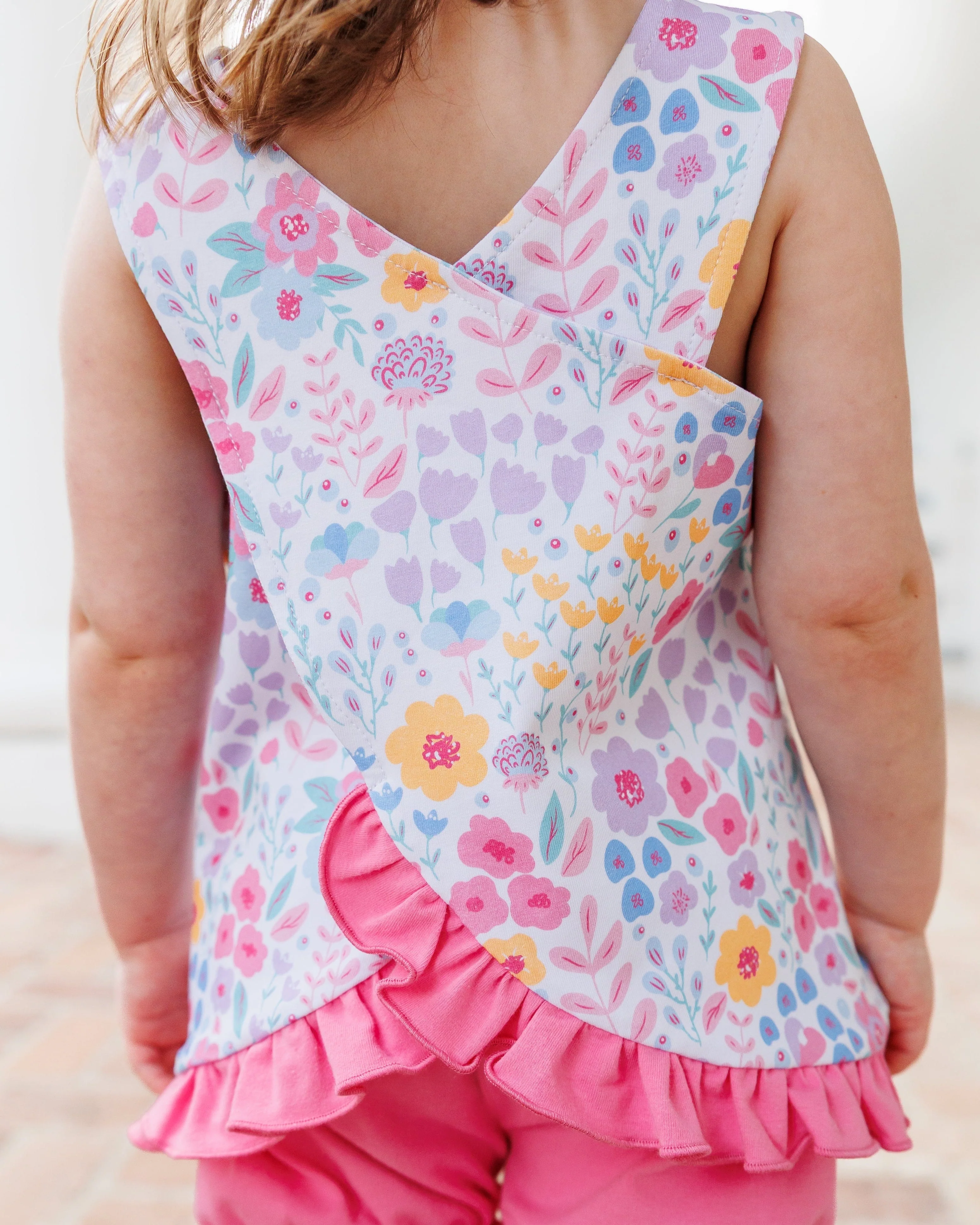 Jellybean Poppies and Petals Swing Back Bloomer Set - Image 4