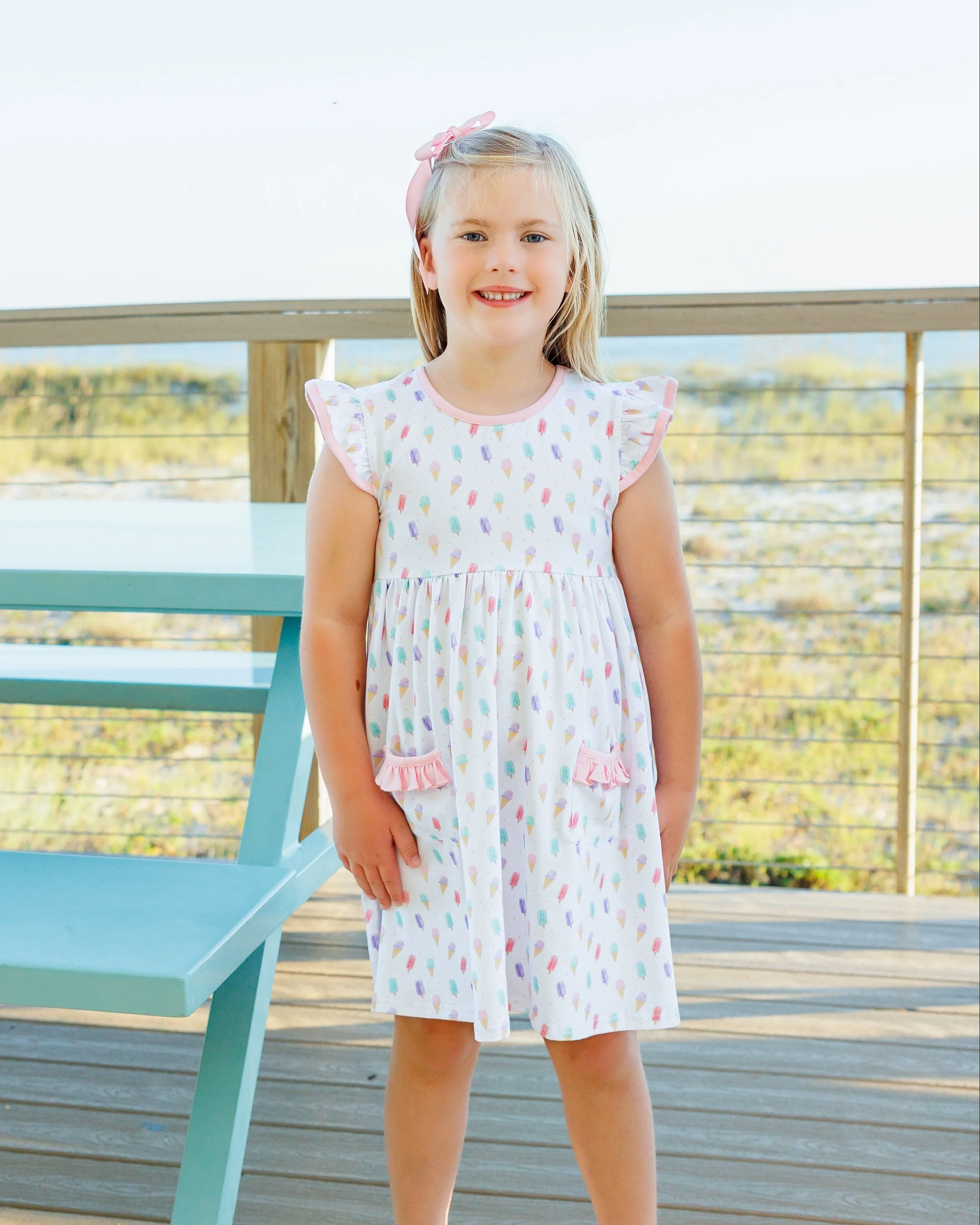 Jellybean Summertime Sweets Ruffle Pocket Dress - Image 4