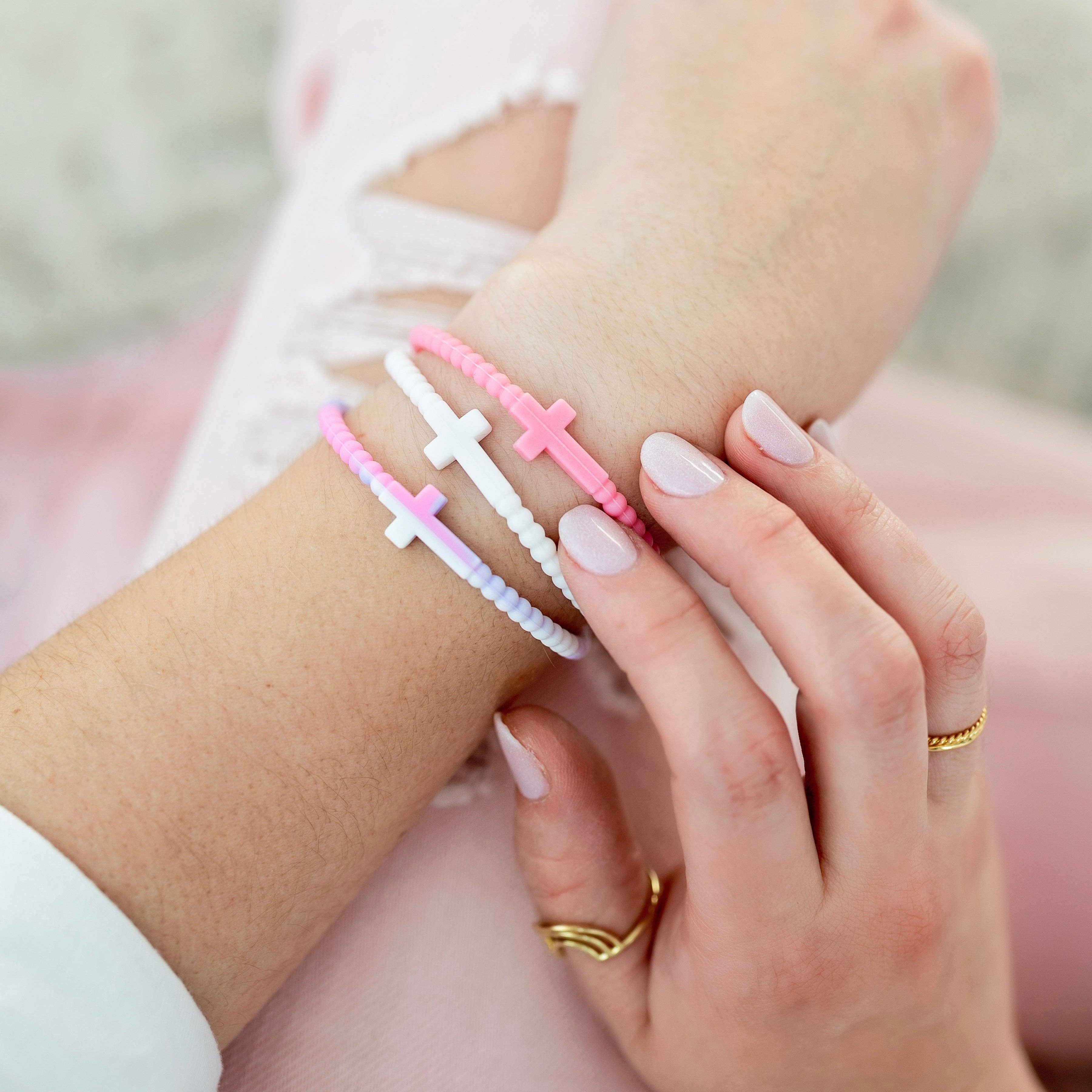 Jesus Bracelets (silicone cross bracelets): Boca (5 pack) / Large - Image 6