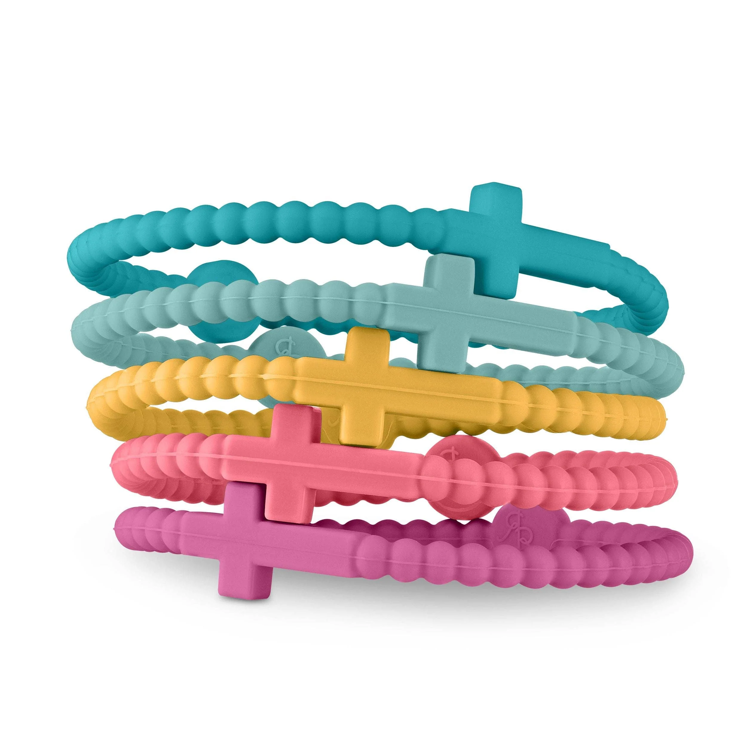 Jesus Bracelets (silicone cross bracelets): Confetti (5 pack) / Medium - Image 20