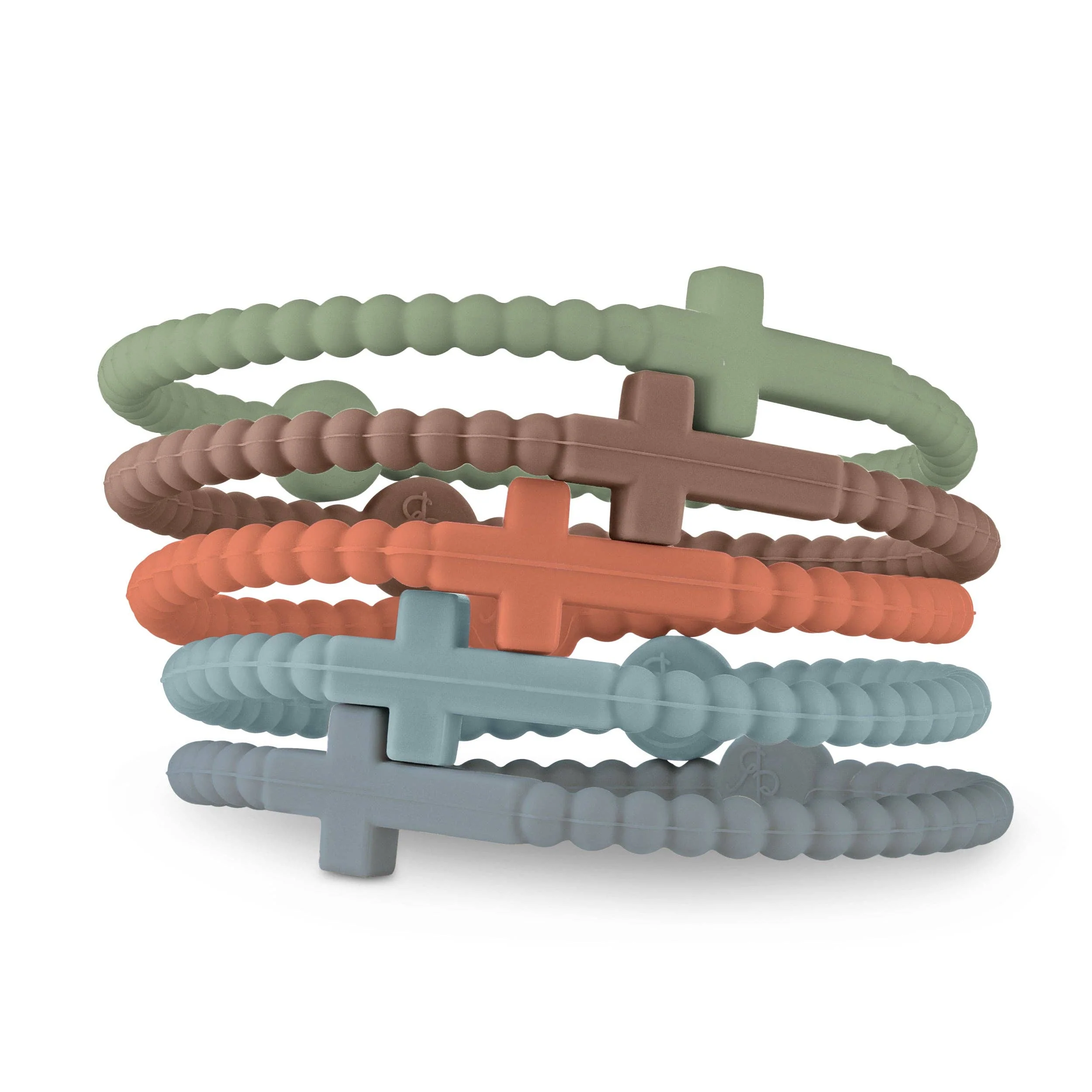 Jesus Bracelets (silicone cross bracelets): Confetti (5 pack) / Medium - Image 21