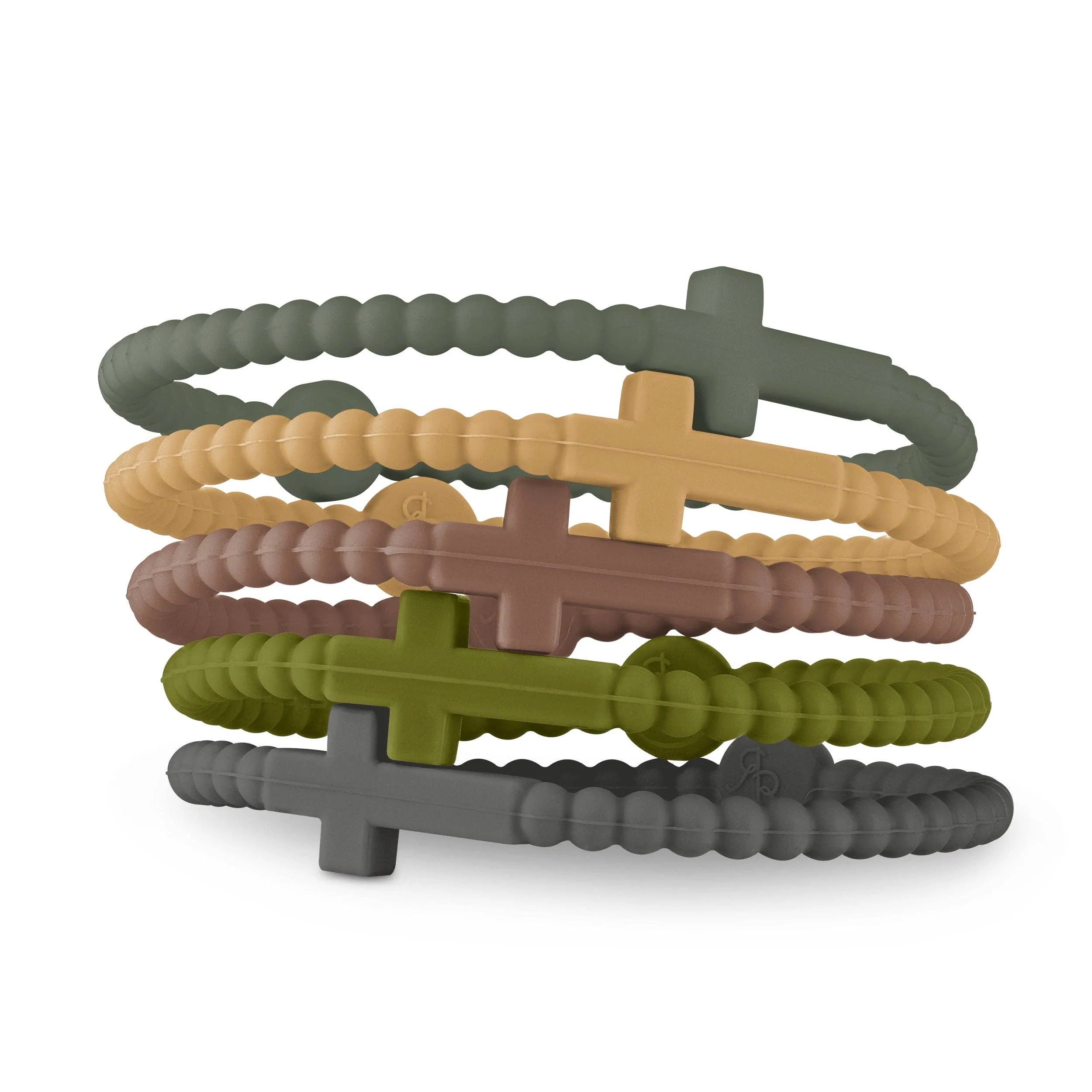 Jesus Bracelets (silicone cross bracelets): Confetti (5 pack) / Medium - Image 25