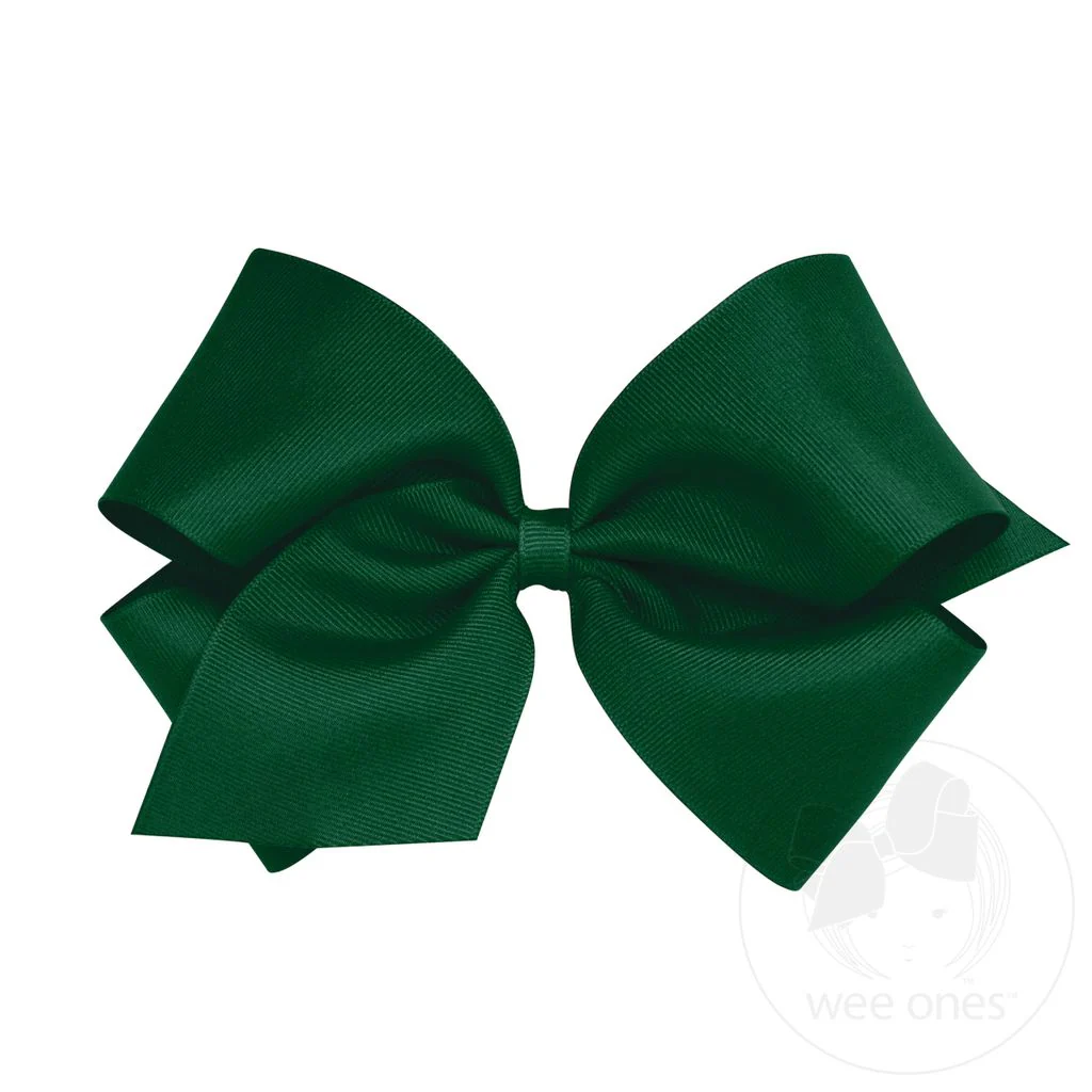 Wee Ones King Classic Grosgrain Hair Bow MANY COLORS - Image 17
