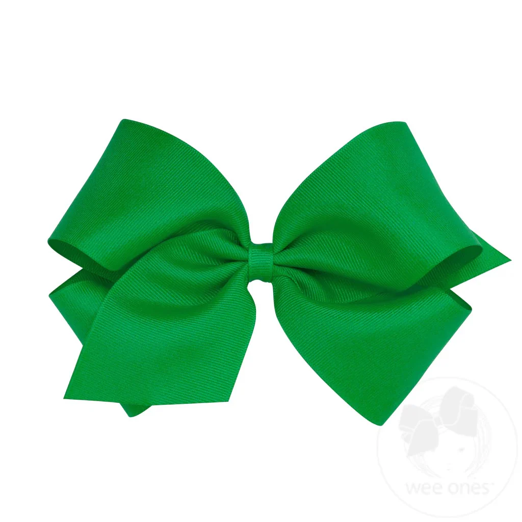 Wee Ones King Classic Grosgrain Hair Bow MANY COLORS - Image 21