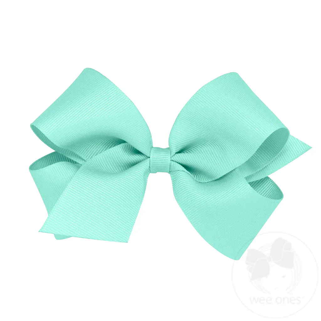 Wee Ones King Classic Grosgrain Hair Bow MANY COLORS - Image 30