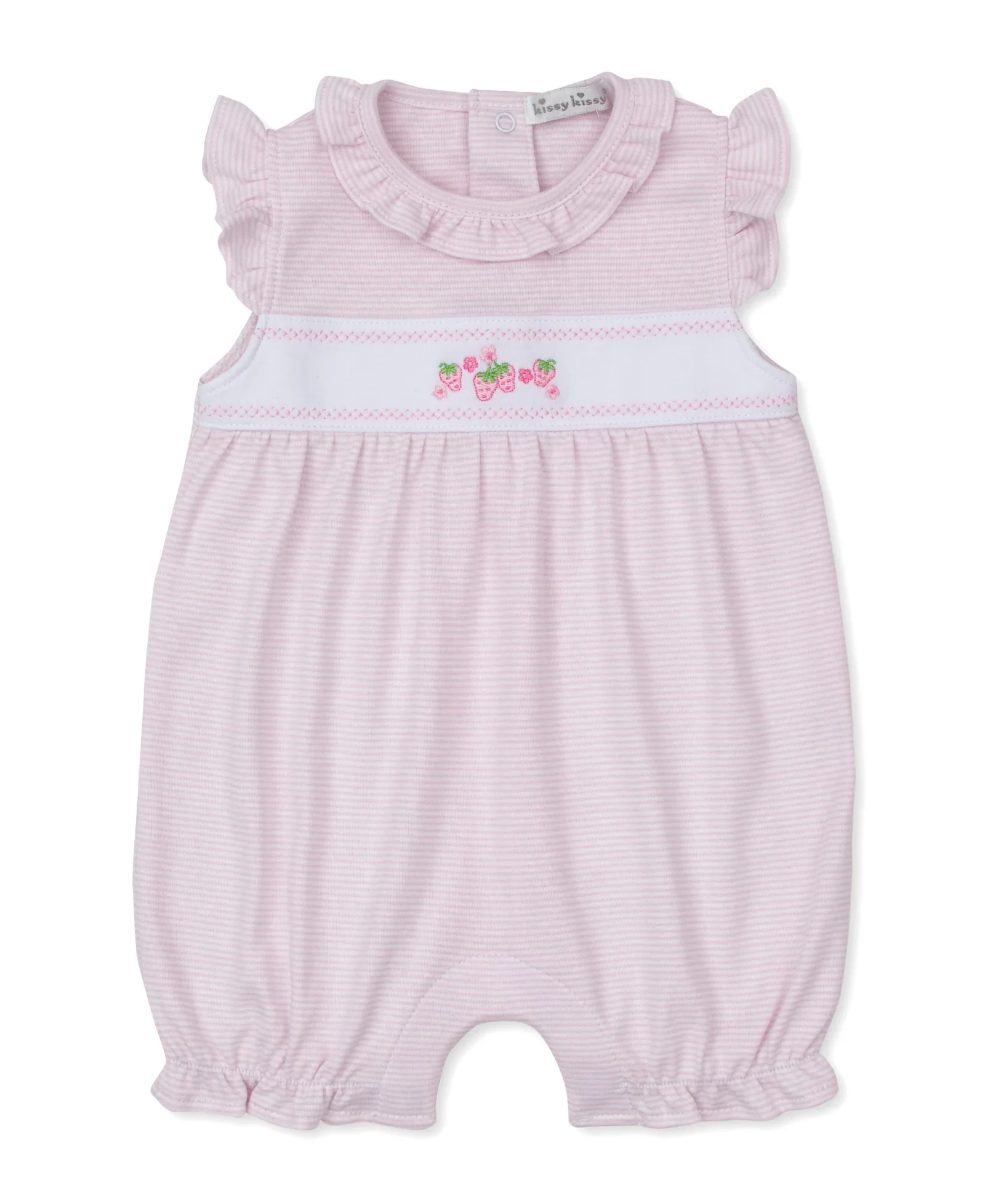 Kissy Kissy Classic Treasures SP26 Pink Stripe Short Playsuit - Image 2