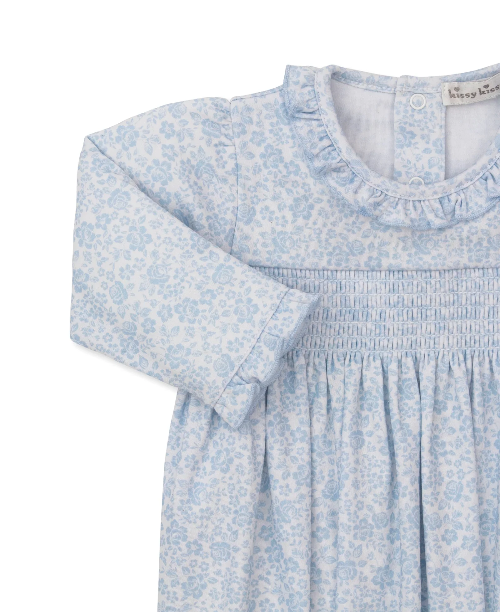 Kissy Kissy  Country Gardens Blue Smocked Sack - Image 2