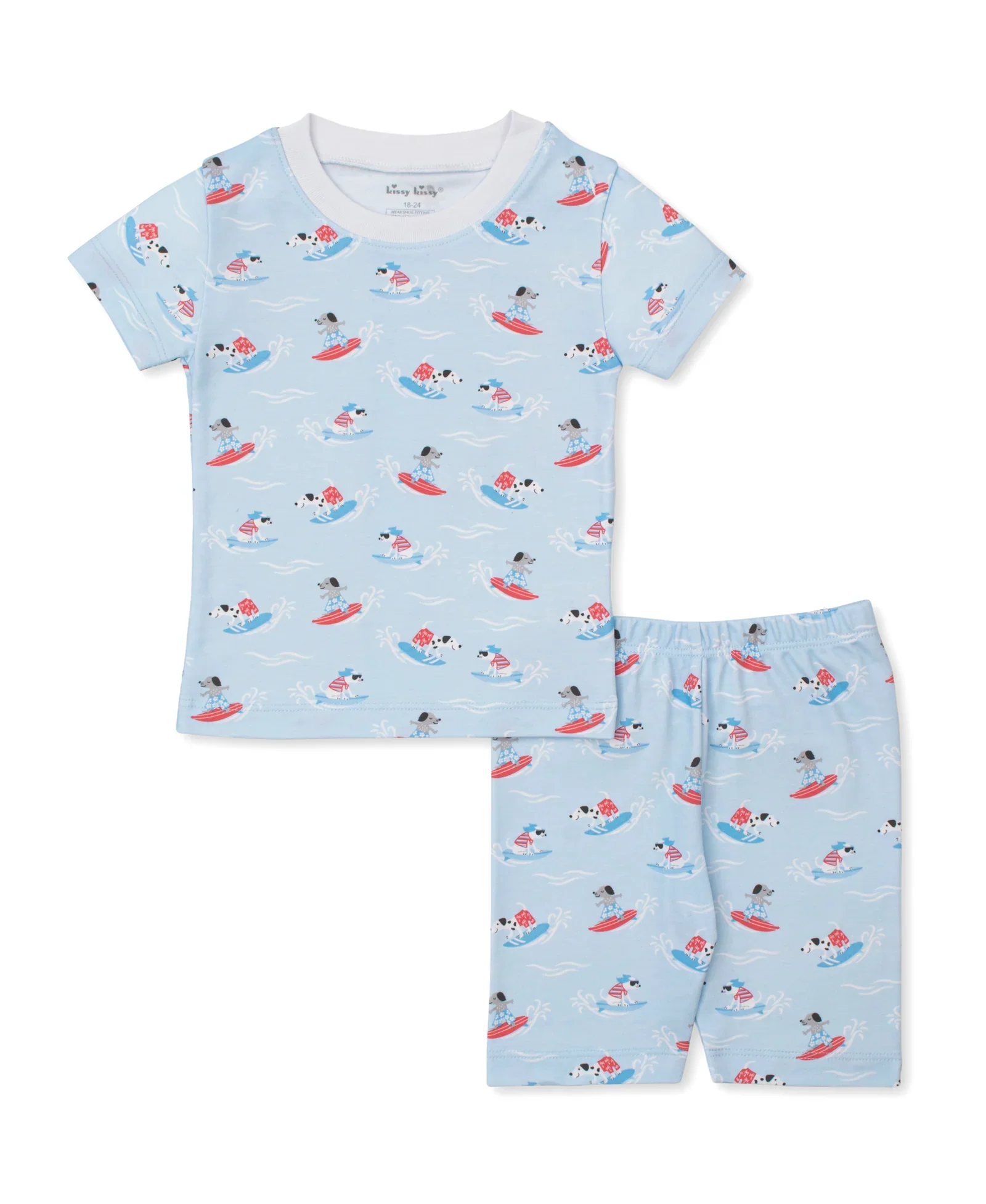 Kissy Kissy PJs  Beach Pups- SHORT SLEEVE - Image 3