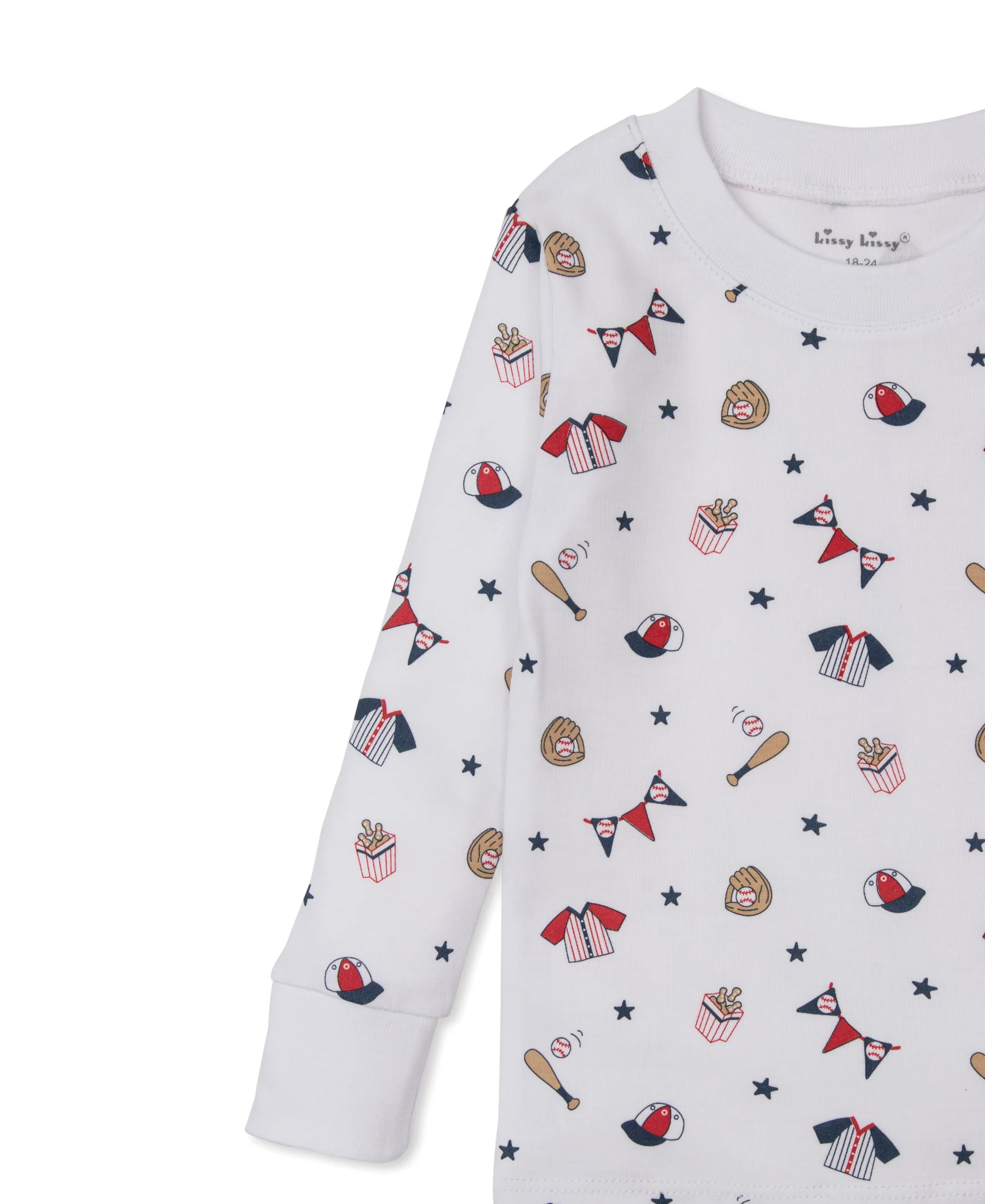 Kissy Kissy PJs Fly Ball- LONG SLEEVE - Image 3