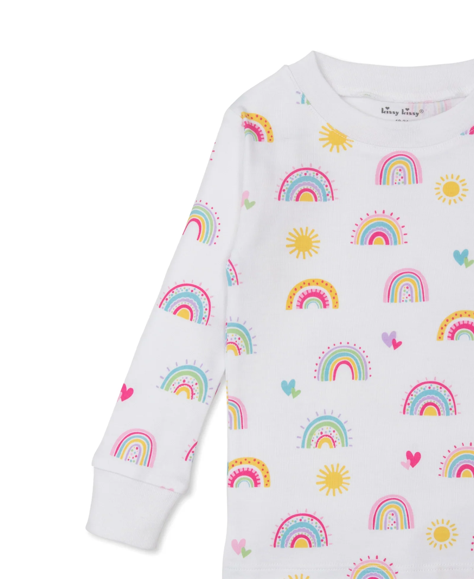Kissy Kissy PJs  Rainbow Sunshine- LONG SLEEVE - Image 3