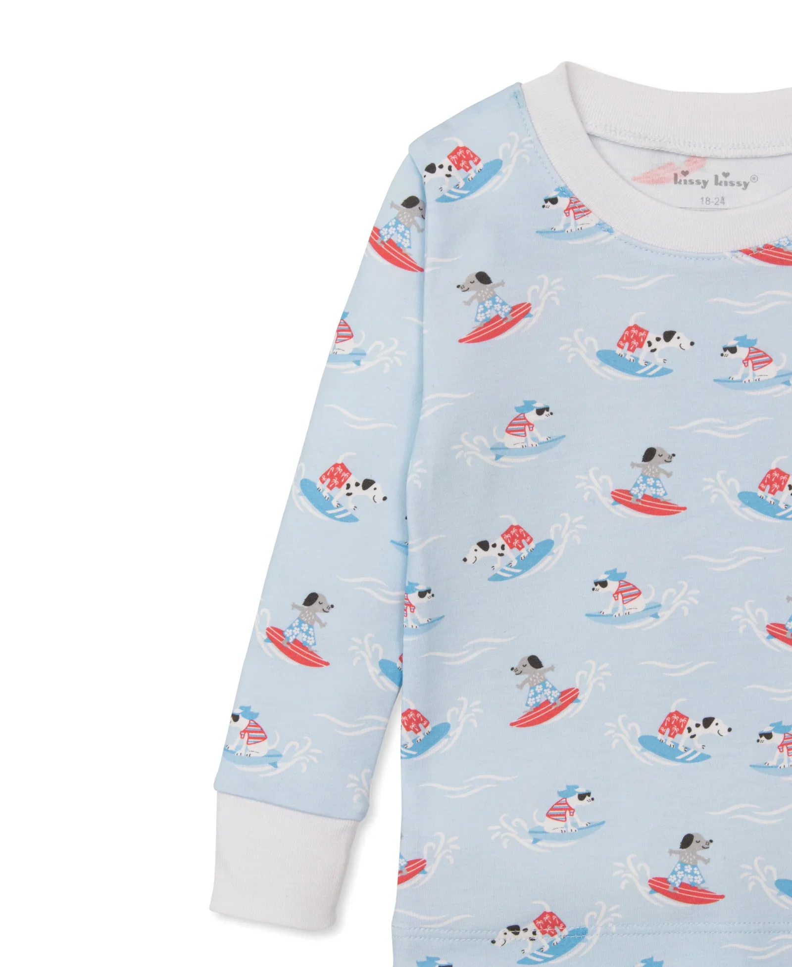 Kissy Kissy PJs  Beach Pups- LONG SLEEVE - Image 3