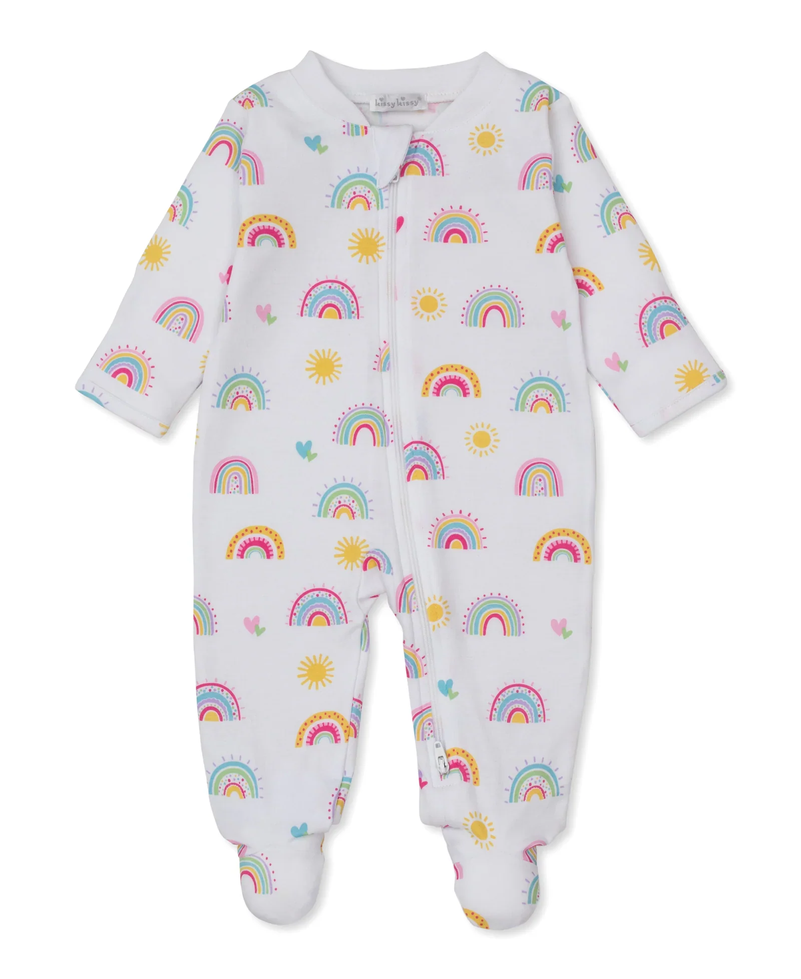 Kissy Kissy Rainbow Sunshine Zip Footie - Image 2