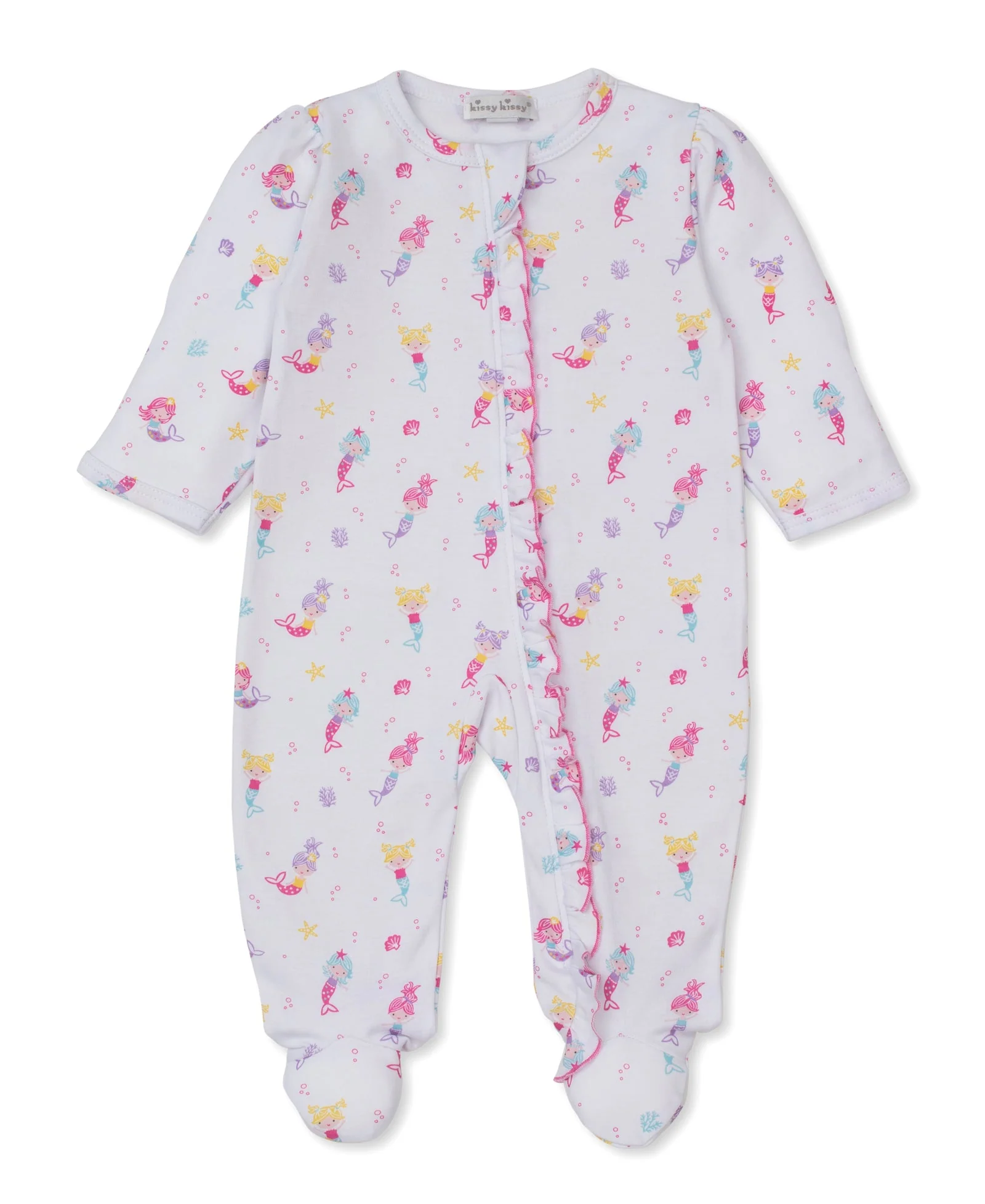Kissy Kissy Underwater Mermaids Zip Footie - Image 3