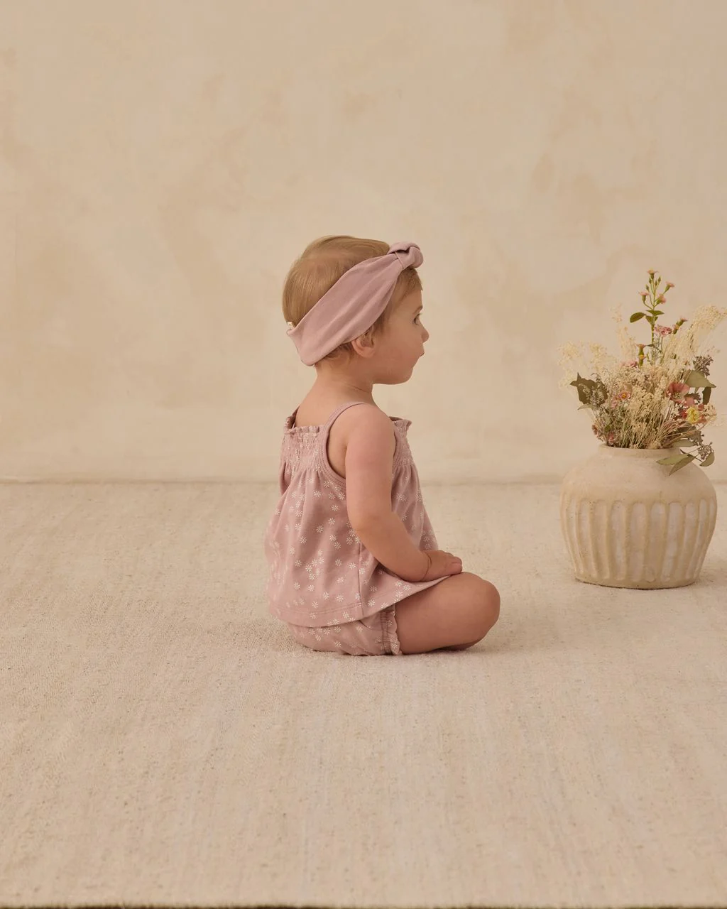 Quincy Mae Knotted Headband || Mauve - Image 3