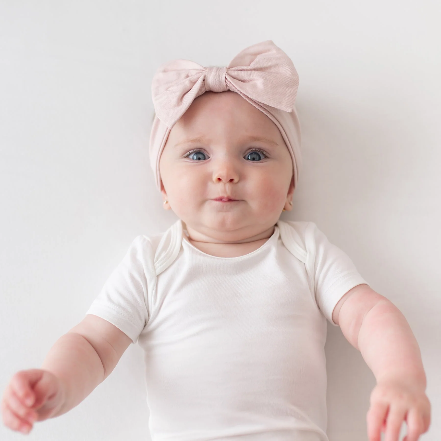 Kyte Bow Headband in Blush - Image 2