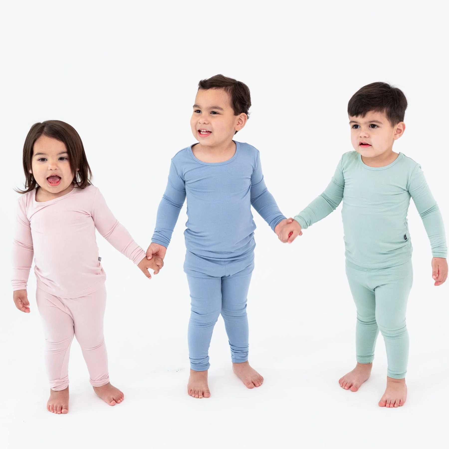 Kyte Long Sleeve Pajamas in Slate - Image 3