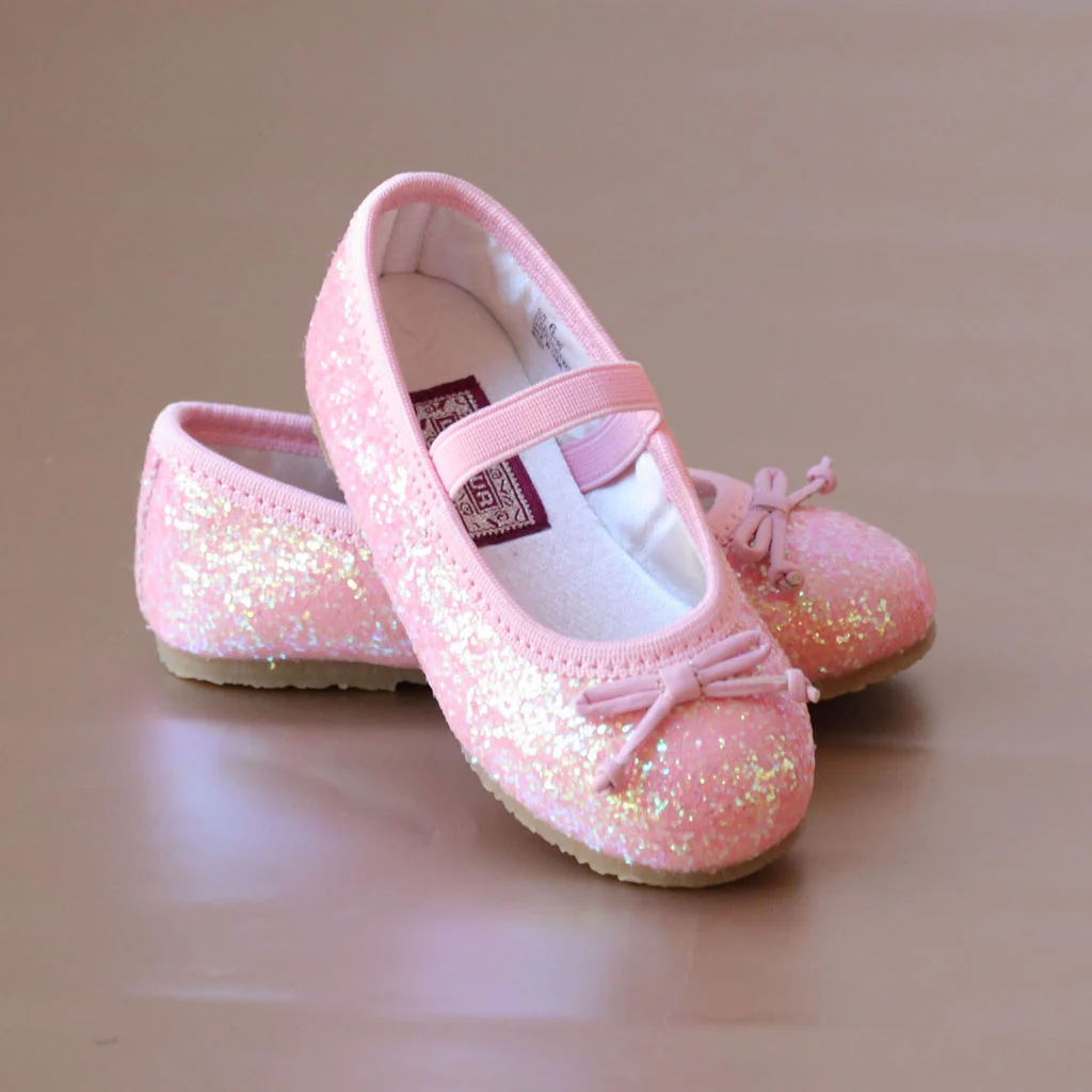 L'Amour Victoria Sparkle Glitter Flat Pink - Image 2
