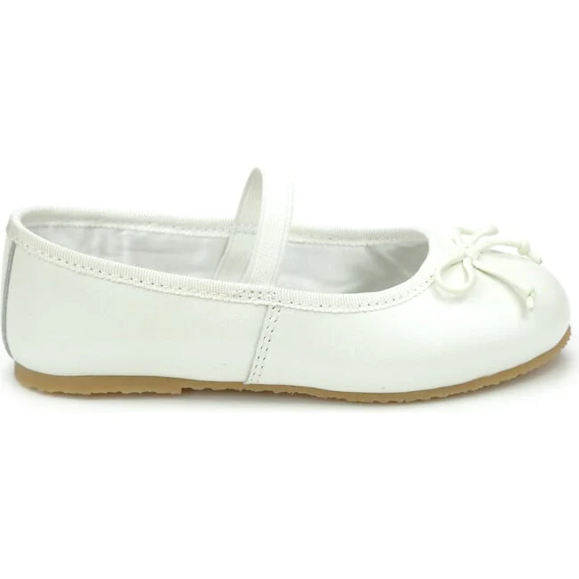 L'Amour Alia Ballerina Flat, Pearl White - Image 2