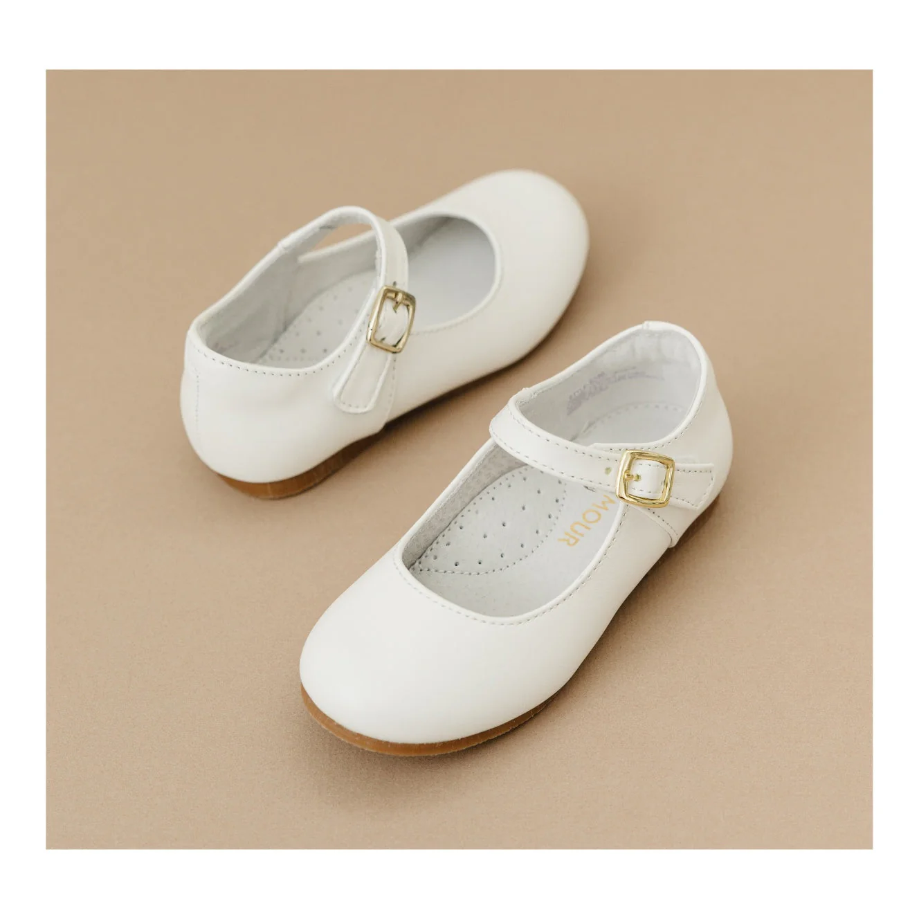 L'Amour Rebecca Dressy Flat Pearlized White - Image 2