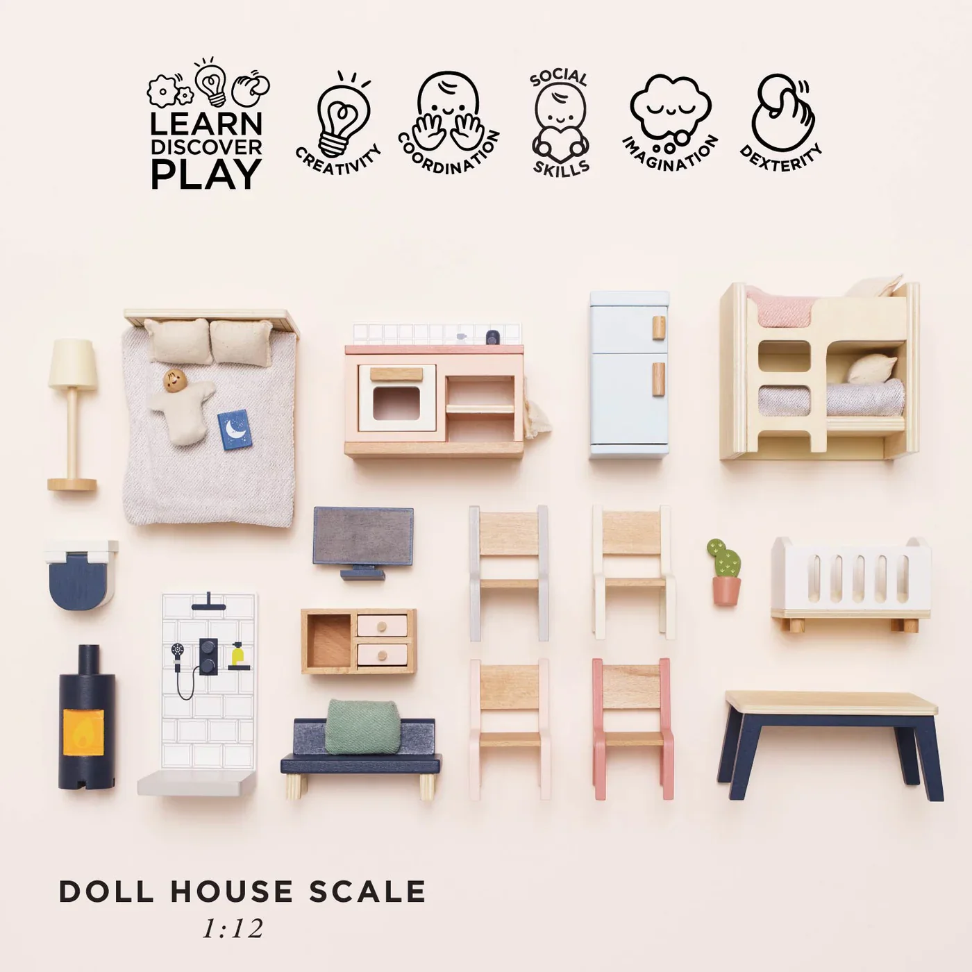 LE TOY VAN Complete Dolls house Furniture Set - Image 3