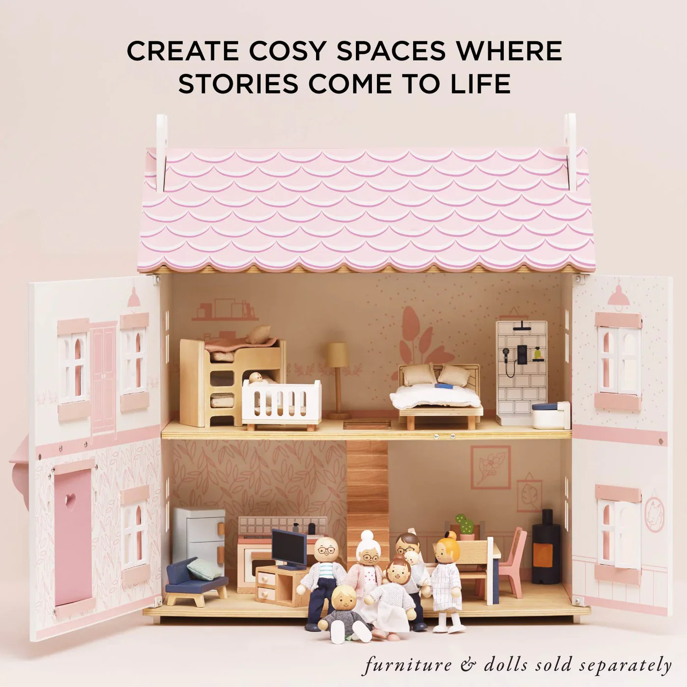 LE TOY VAN Sophie's Wooden Dolls House - Image 6